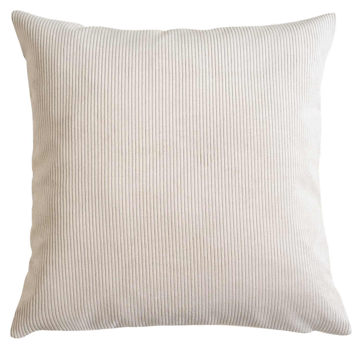 Kissenhülle FJORD, Beige, Uni, Cord, 50 günstig online kaufen