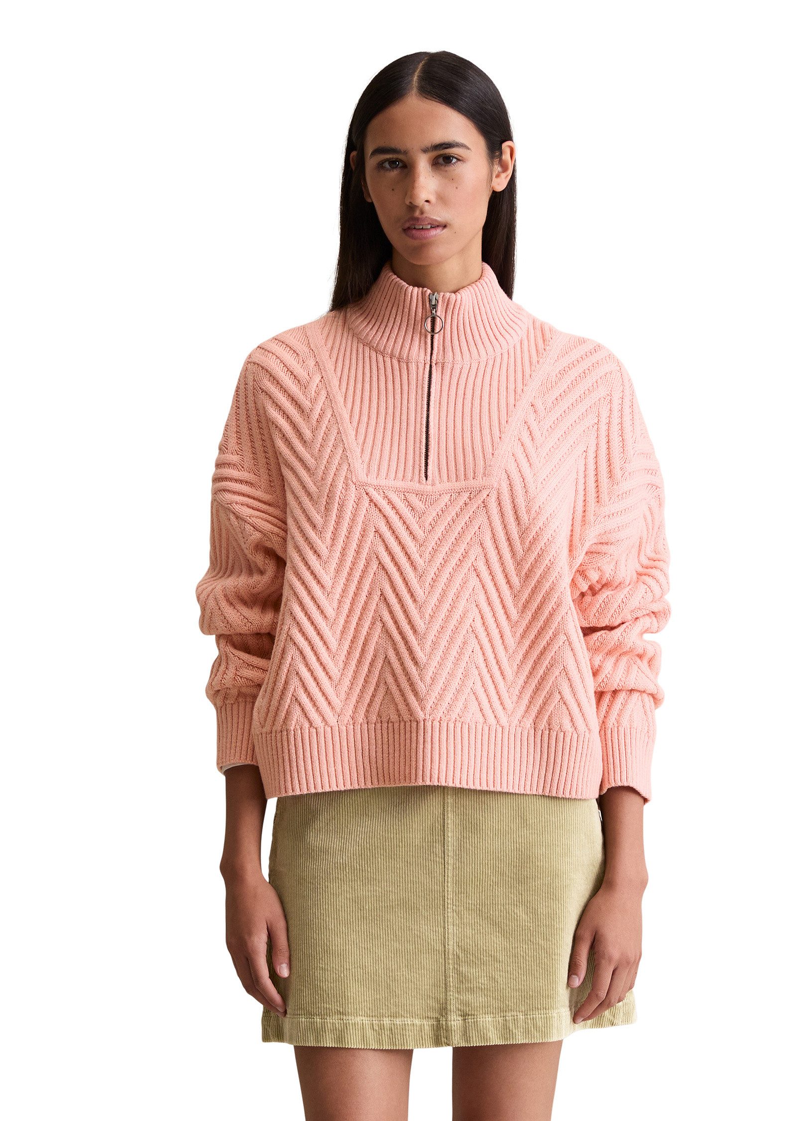 Marc O'Polo DENIM Strickpullover aus weichem Schurwolle-Mix