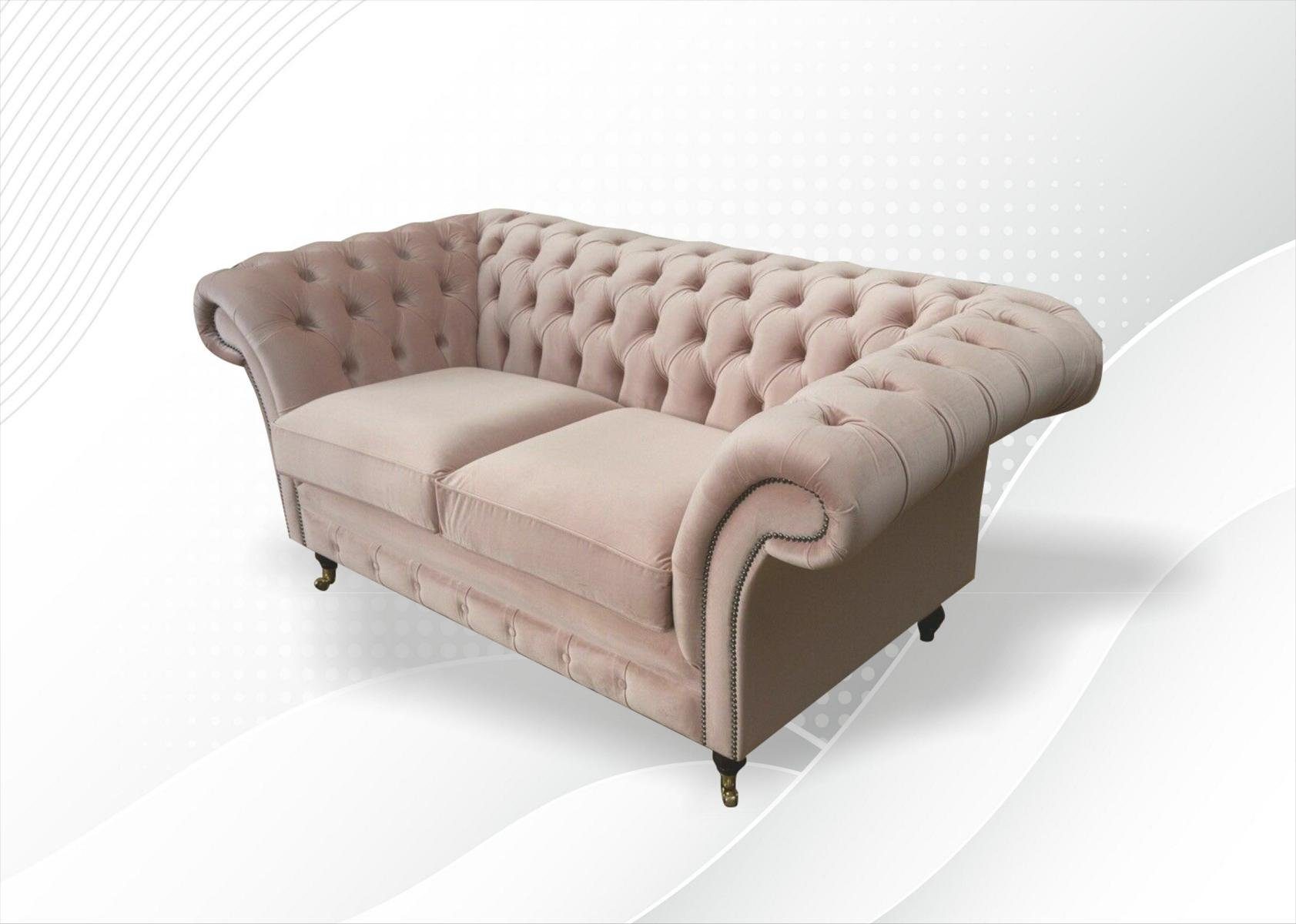 cm Chesterfield-Sofa, Design Chesterfield 185 Sitzer 2 Sofa JVmoebel Couch