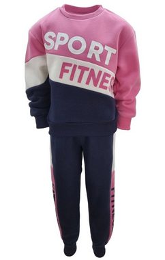 Girls Fashion Jogginganzug Sweatanzug mit Weste, Freizeitset, Kapuzen Jacke + Jogginghose, MF81 (Set, mit Weste)