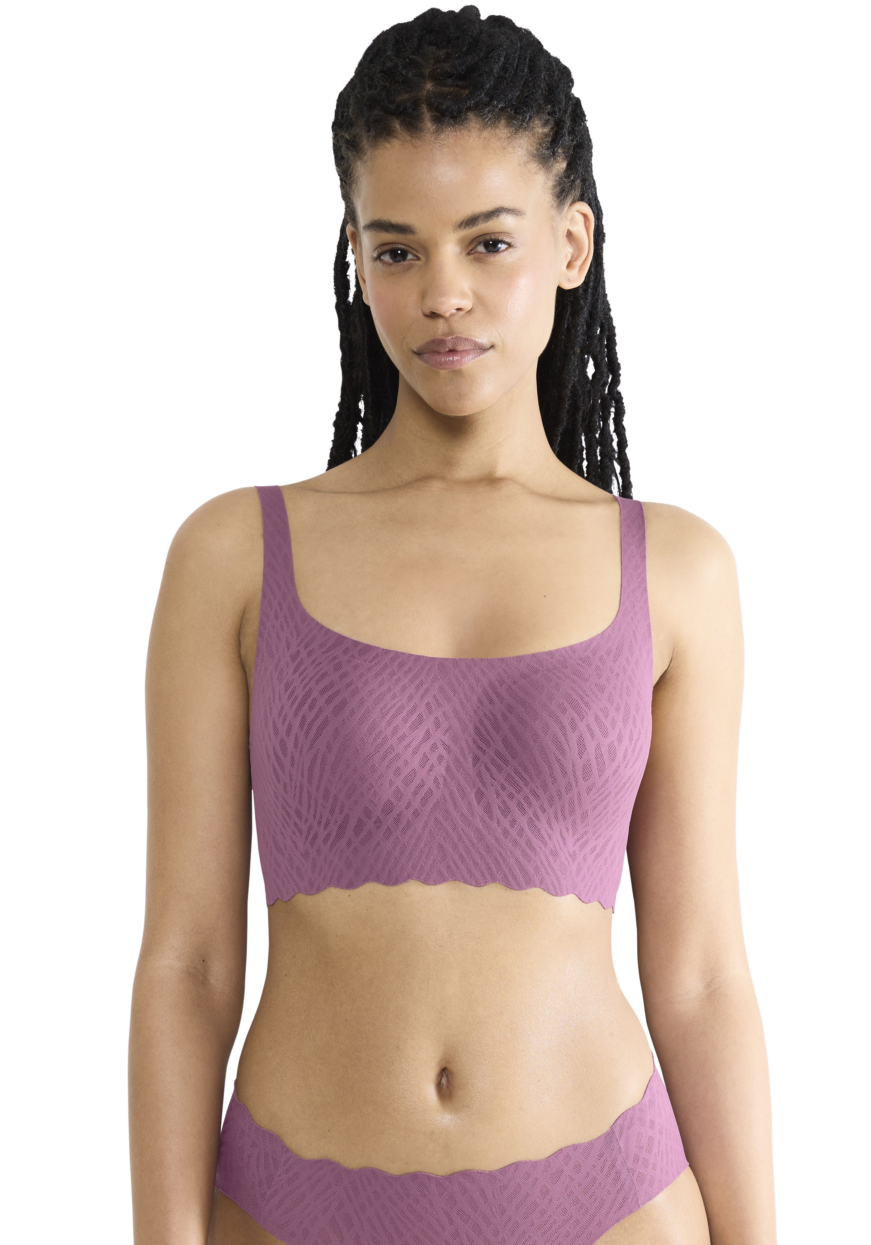 sloggi Bustier ZERO Feel Bliss Stretch-Spitze, herausnehmbare Pads, bequem