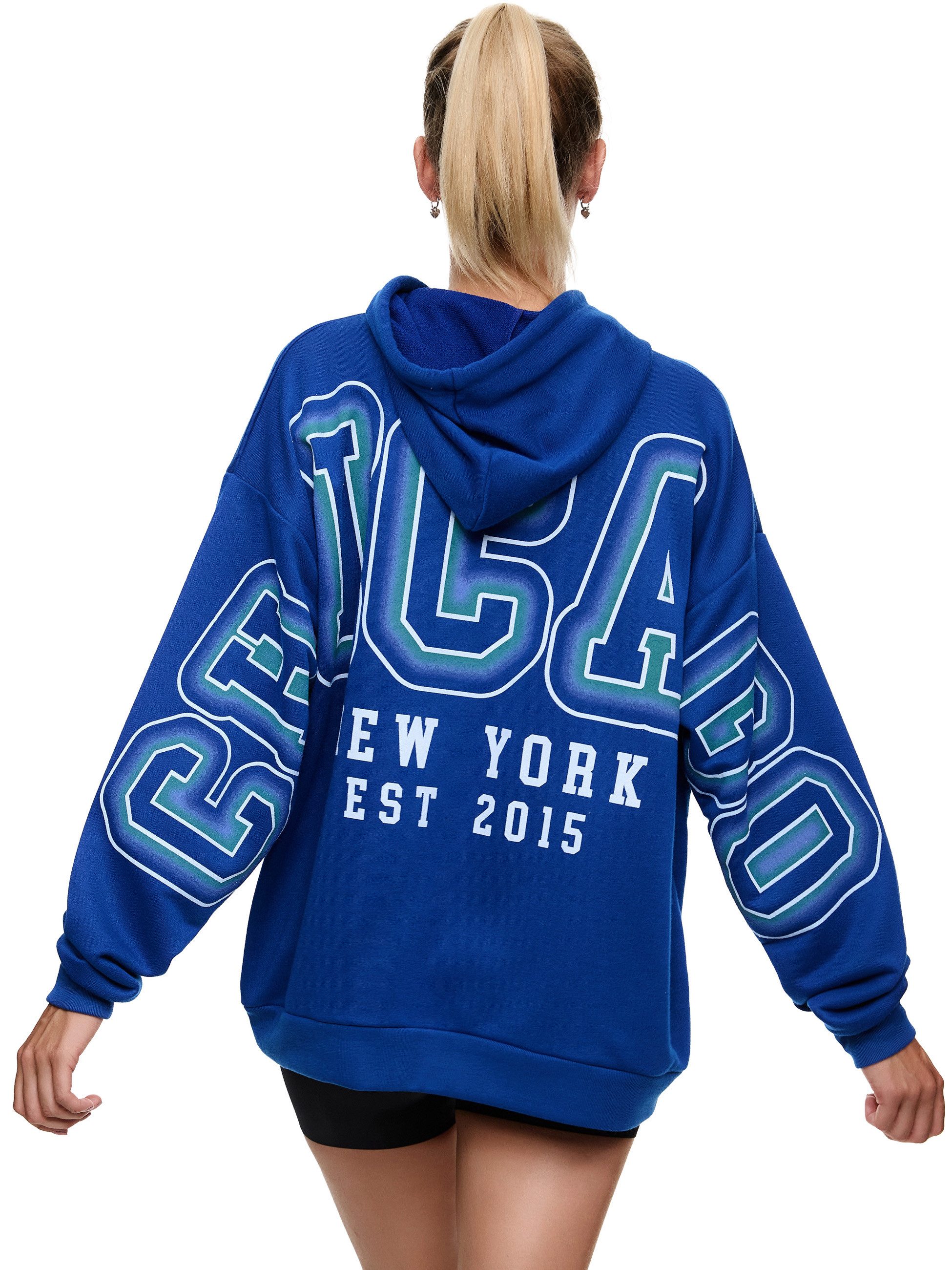 Worldclassca Hoodie Worldclassca Oversized CHICAGO Hoodie günstig online kaufen