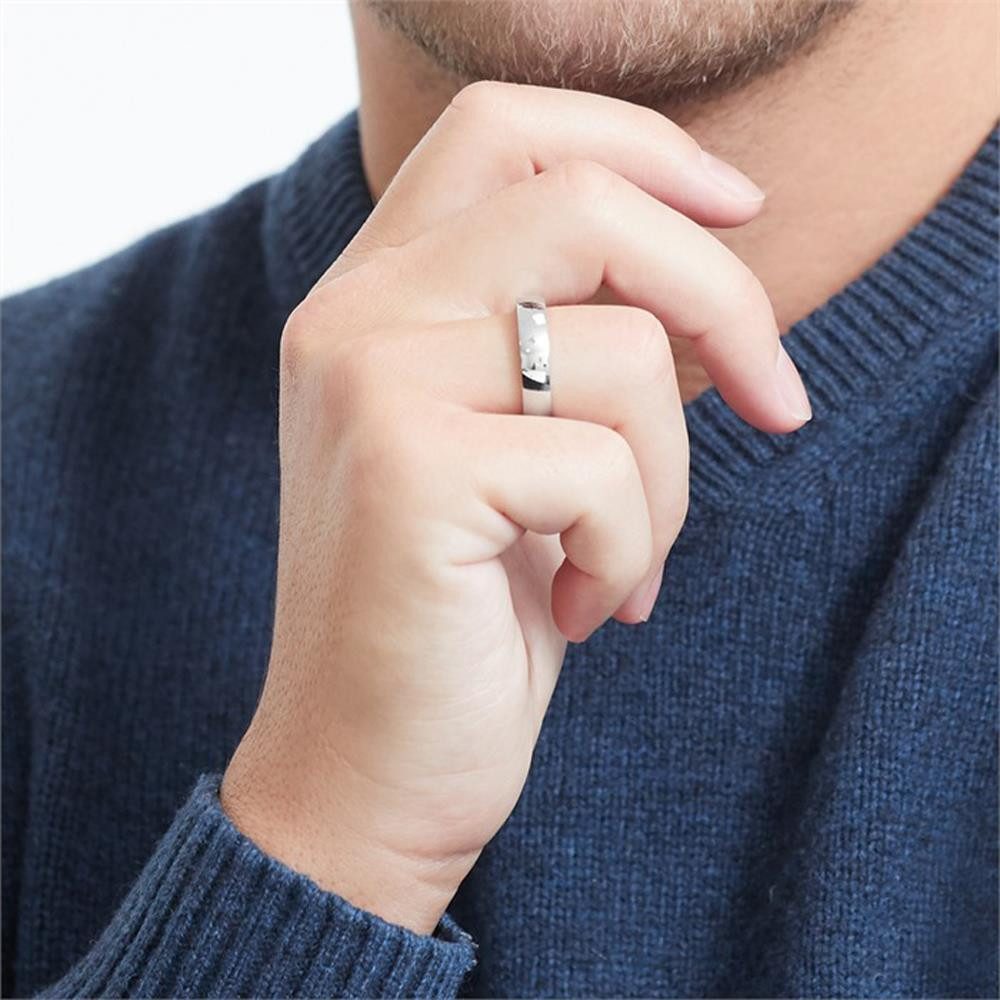Unique Fingerring Edelstahl für Herren in schlichtem Design R9221 günstig online kaufen