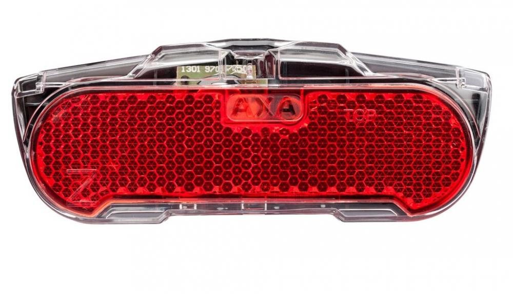 AXA Fahrradbeleuchtung Axa Dynamo-Rücklicht Slim Steady 50mm für Gepäckträger schwarz-trans