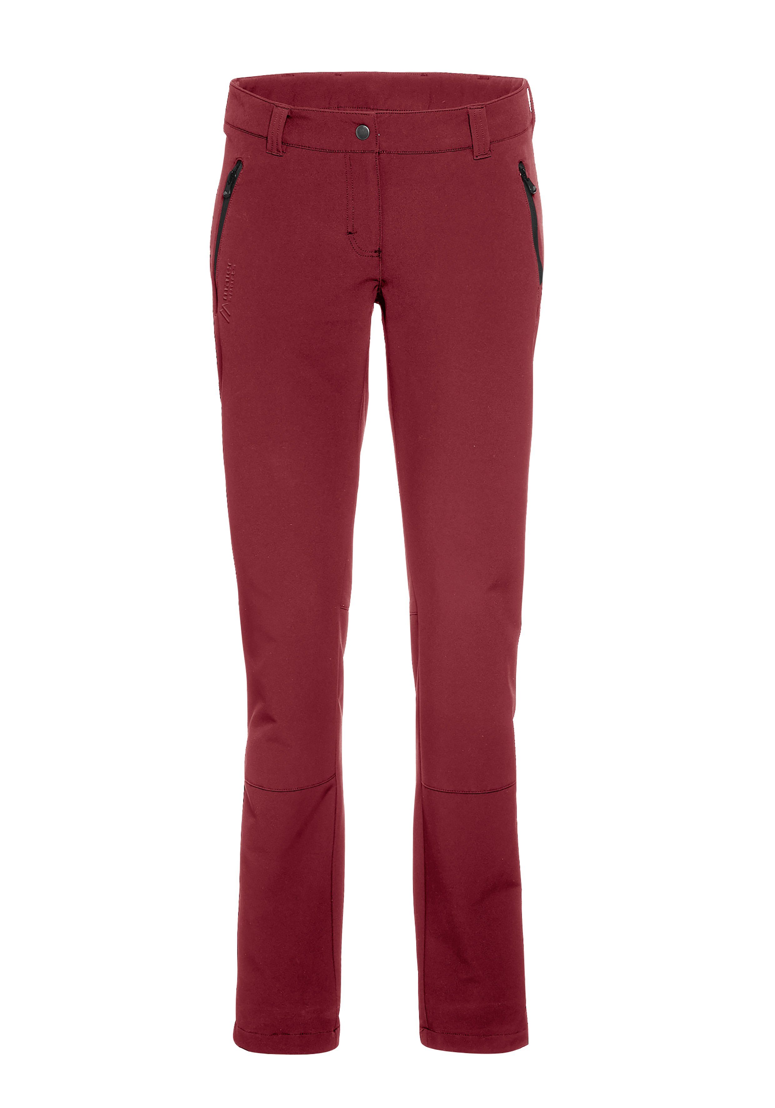 Helga Maier Slim slim elastisch fit, Winter-Outdoorhose, Sports sehr Funktionshose dunkelrot