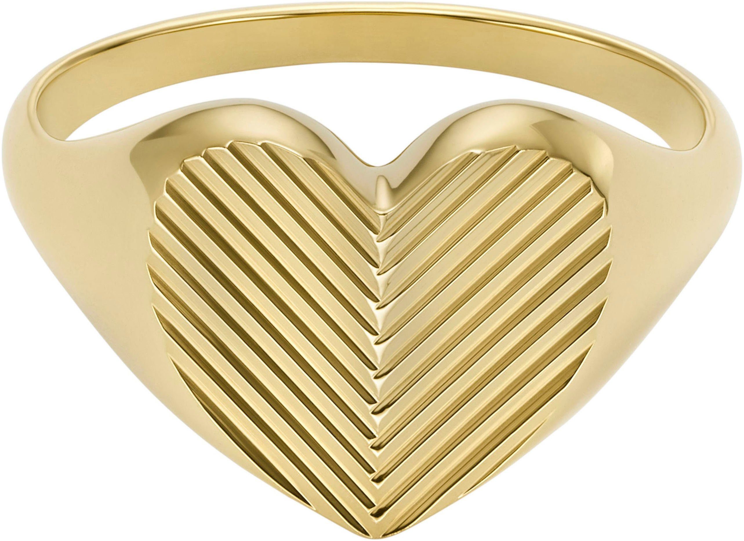 Fossil Fingerring Schmuck Geschenk Edelstahl Ring HARLOW Herz
