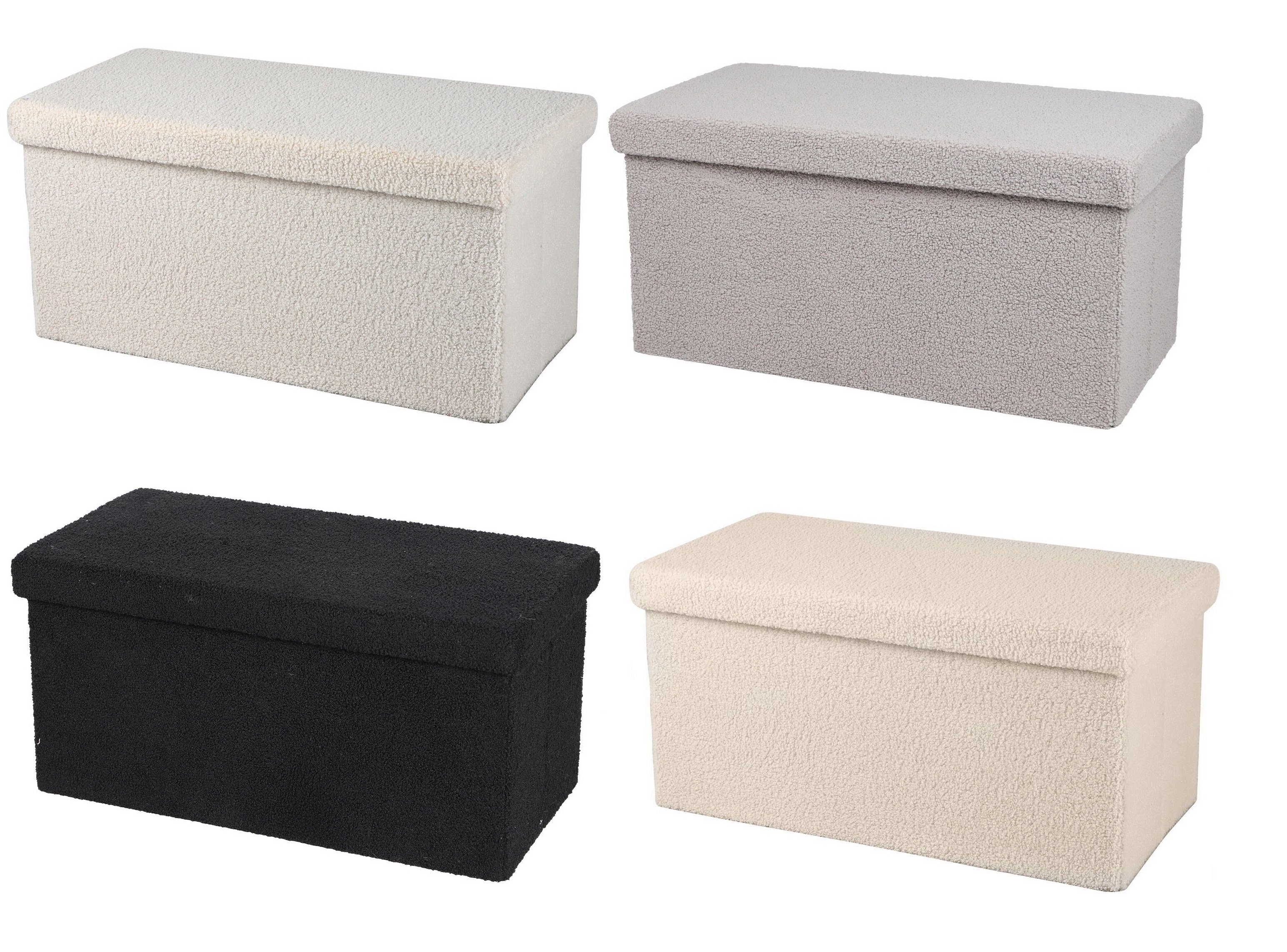 Urban Living Truhenbank Sitzbank mit Stauraum TEDDY Sitztruhe mit Aufbewahrungsfach, abnehmbarer Sitz, 120 Kg belastbar
