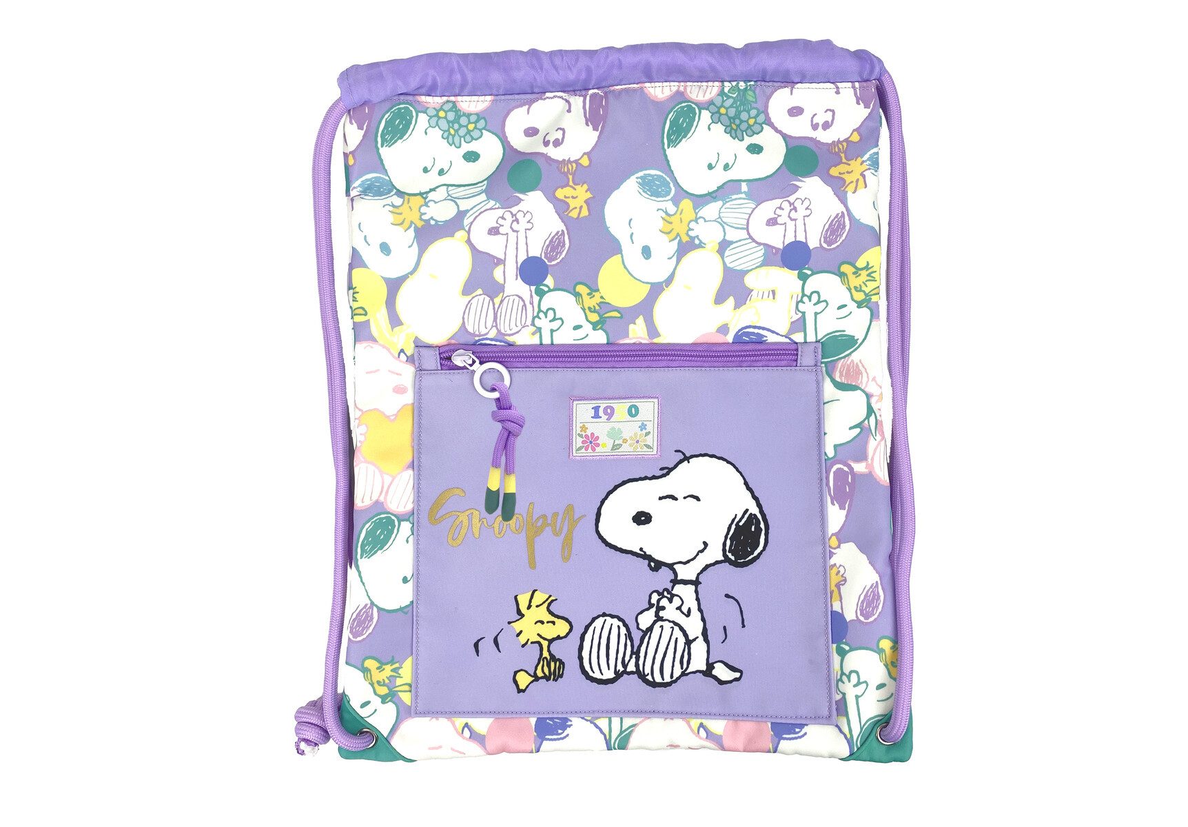 Snoopy Turnbeutel Sportbeutel Turnbeutel Rucksack Gymbag mit Reißverschlusstasche