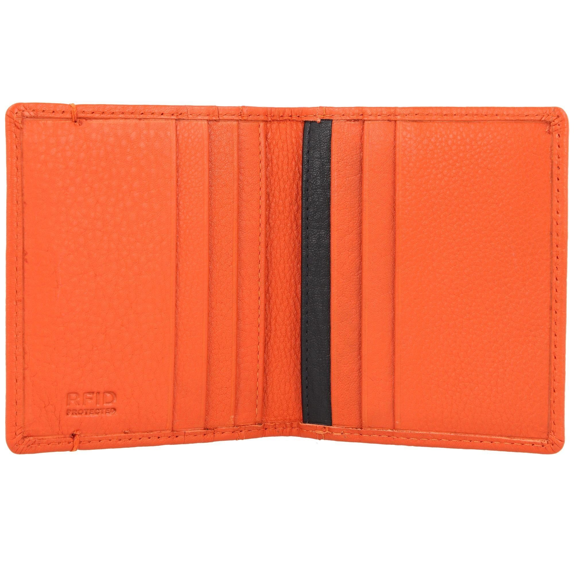 Leder Burkely signal orange Moving Madox, Etui