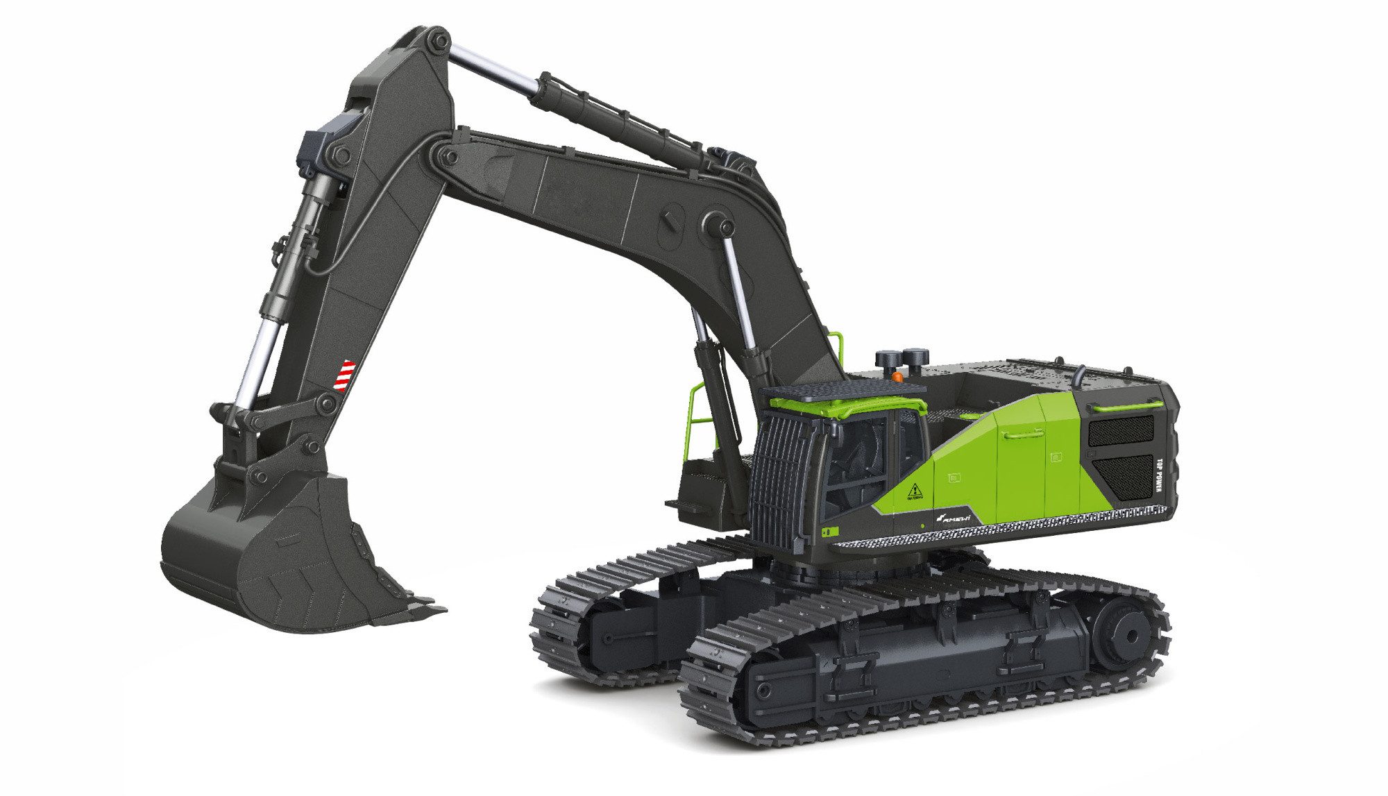 RC-Bagger Amewi RC Raupenbagger ACV730 V3 1:14 RTR grau-grün