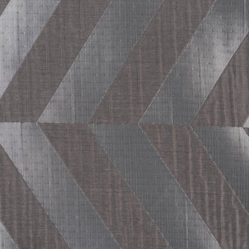 Meterware Rasch Textil Vorhangstoff Doubleface Willow Chevron anthrazit  295cm, blickdicht, überbreit, doubleface