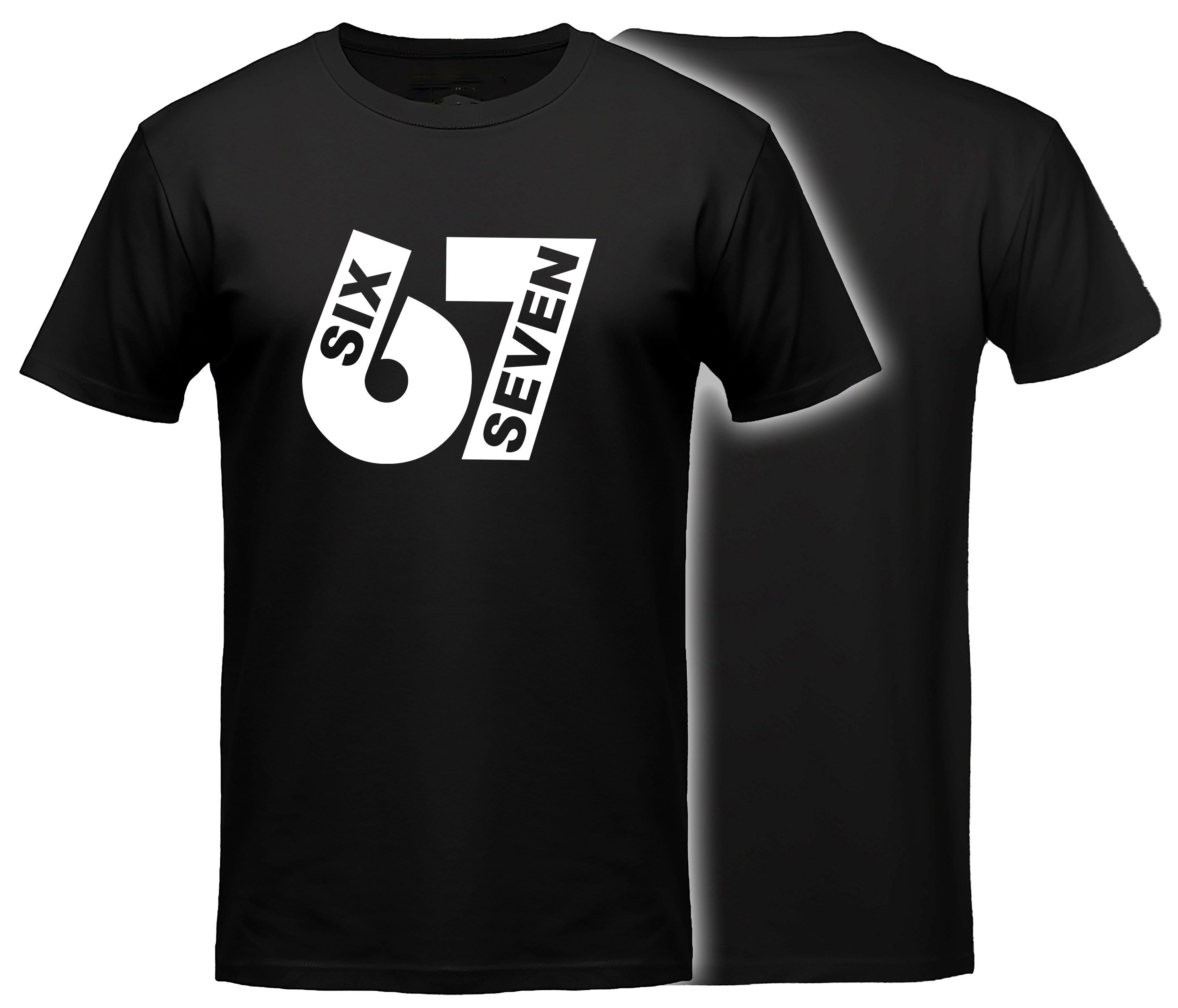 MyDesign24 T-Shirt 67 Shirt für Herren und Damen Shirt mit six seven Brustprint i762