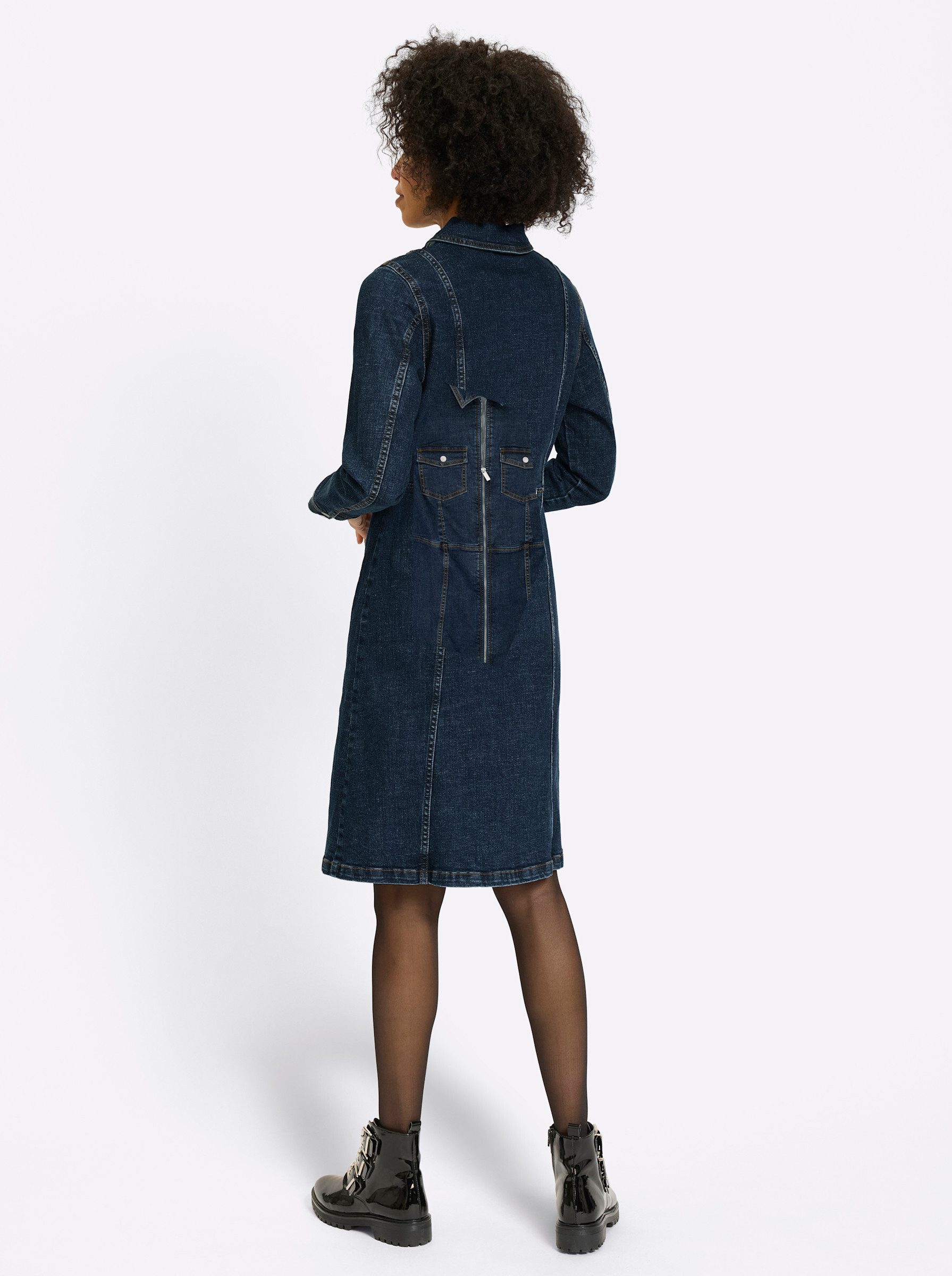 heine Etuikleid Jeans-Kleid Langarm