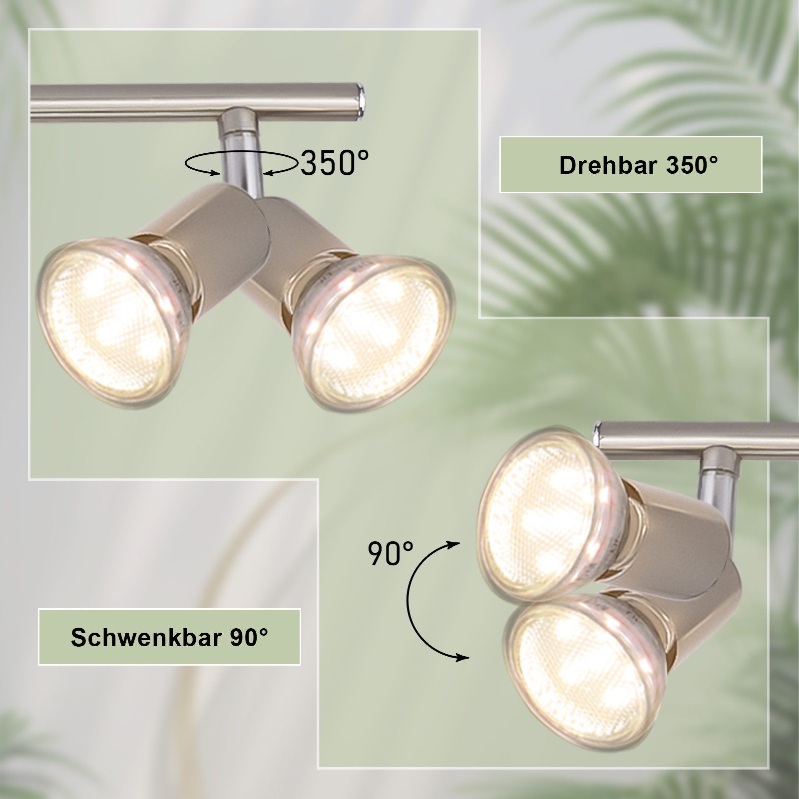 Nettlife LED Deckenstrahler Schwenkbar GU10 1/2/3/4 günstig online kaufen