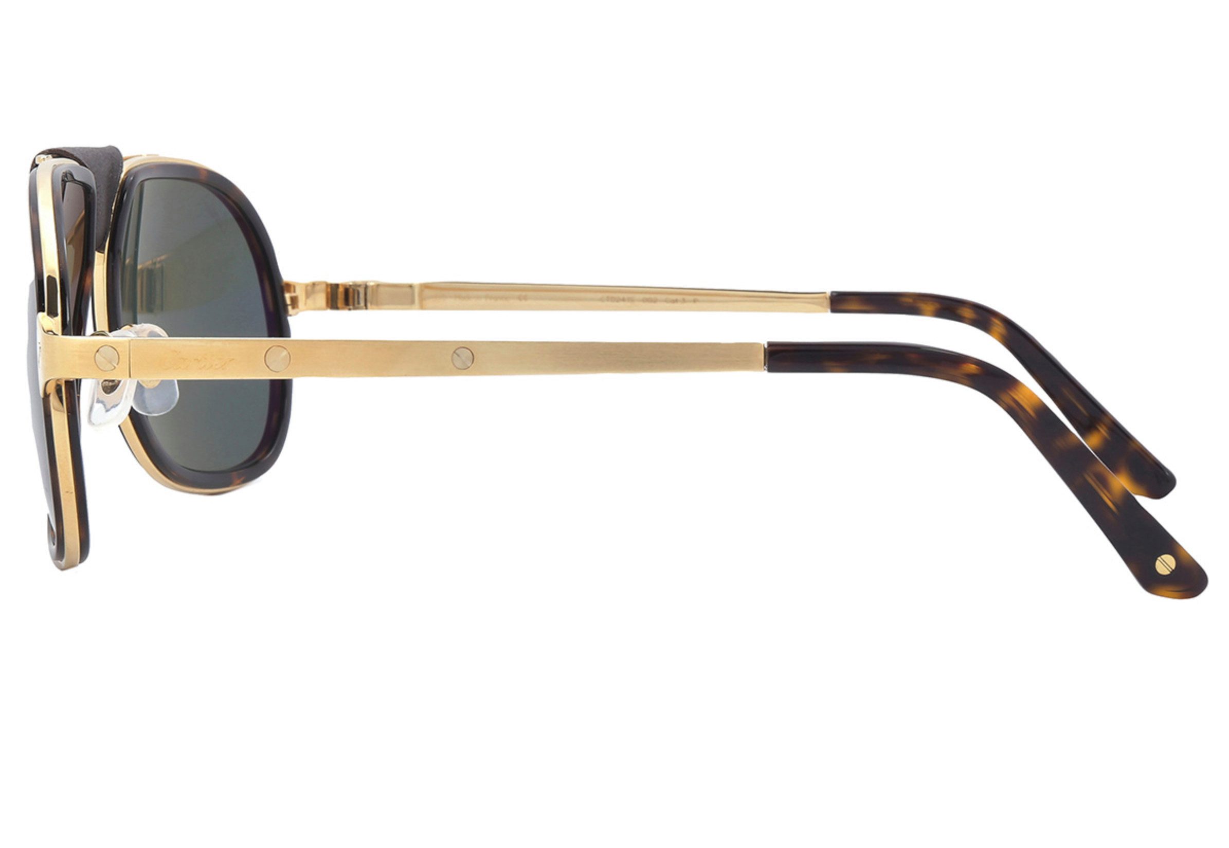 Cartier Sonnenbrille Eyewear Santos de Cartier Aviator Brille Santos-Schrauben auf den Bügeln,feinen Cartier-Logodetails