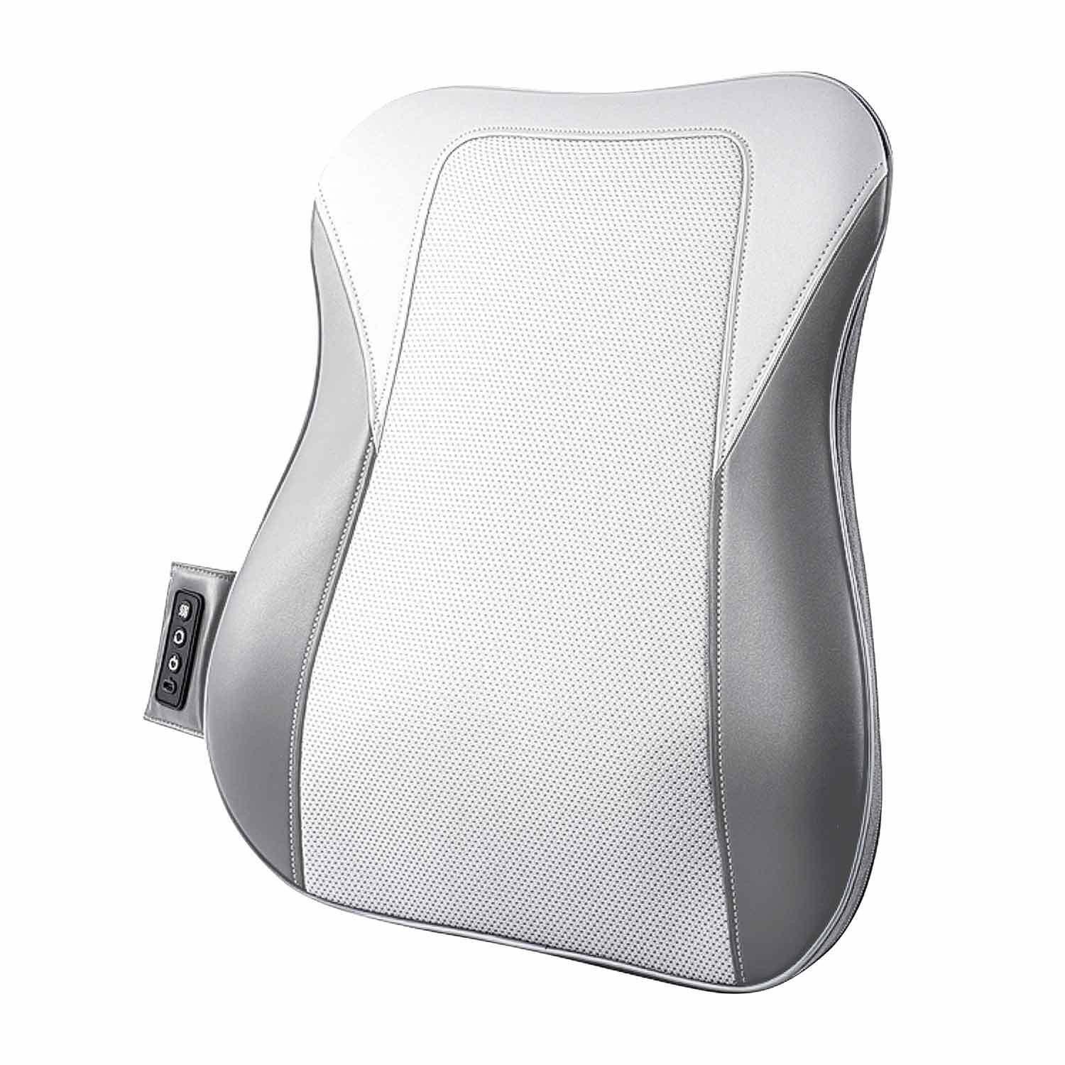 BEM Massagesitzauflage SitzPro - 3D Massageauflage für den Rücken, mit Wärmefunktion und 3D-Massagerollen 1-tlg., bis zu 1 Stunde Betriebsdauer, ergonomisches Design und einfache Bedienung