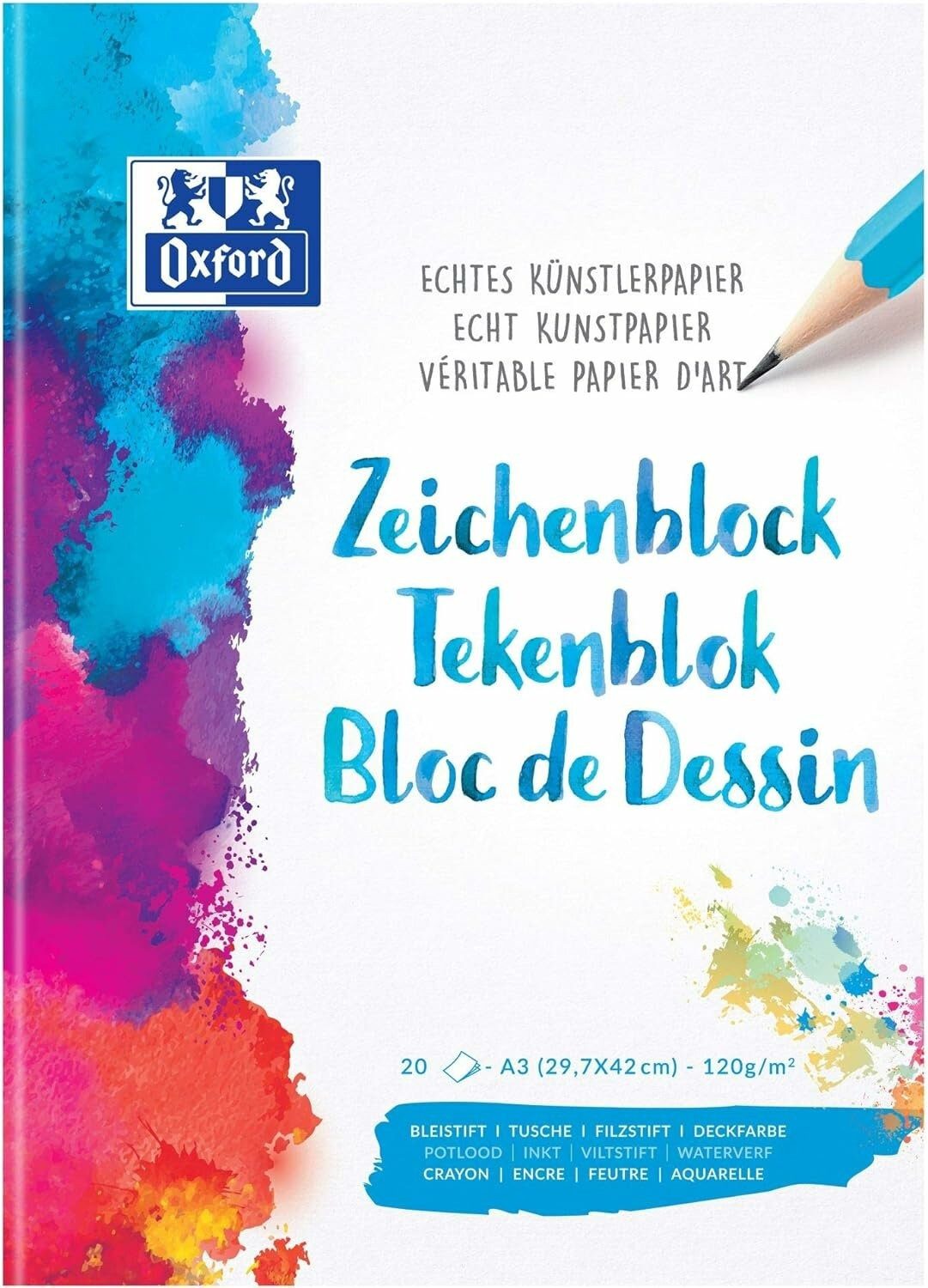 OXFORD Zeichenblock OXFORD Zeichenblock Schule DIN A3
