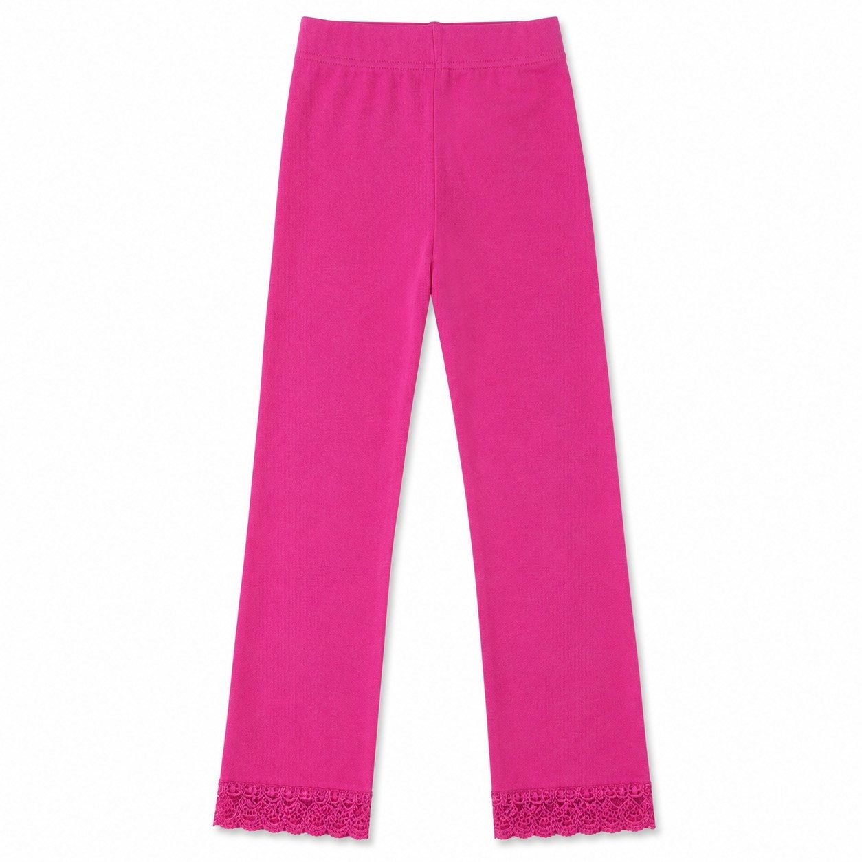 Smarilla 3/4-Leggings Mädchen Capri-Leggings aus Feinstrumpfmaterial mit Spitze – Bild 2 von 2