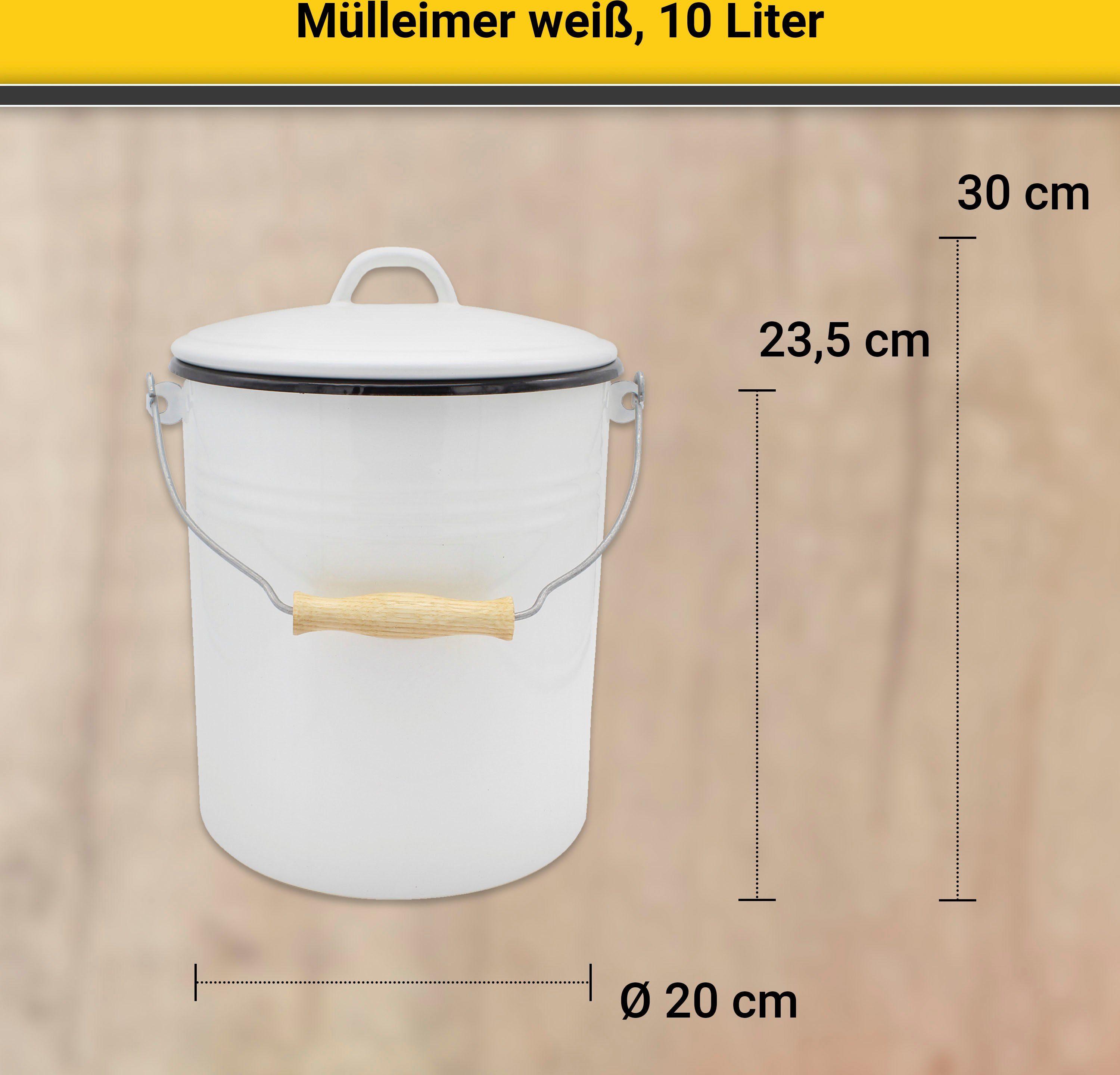 Mülleimer Krüger weiß