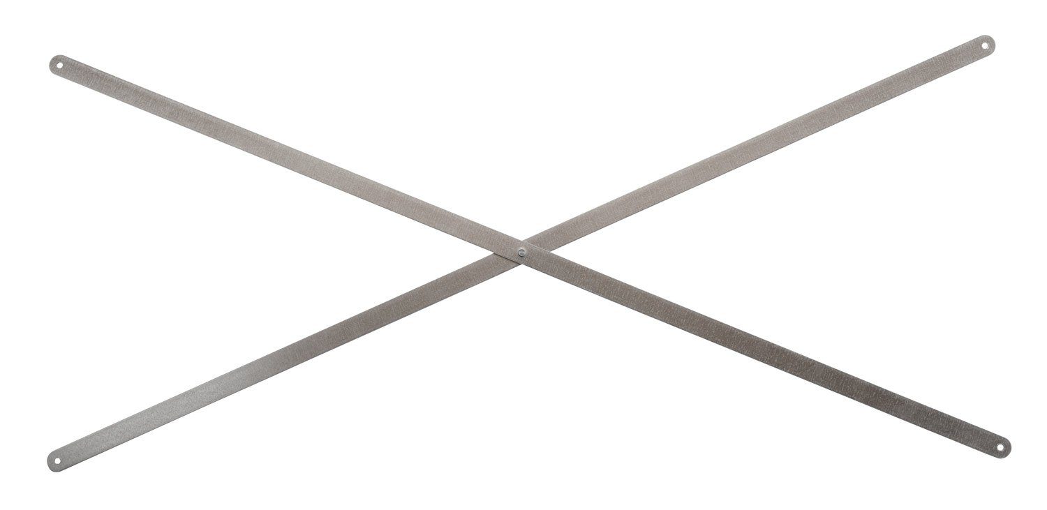 Regalelement Stabilisierungskreuz LASSE, H 119 cm, Stahlblech, für Regalsysteme mit einer Regalbreite von 106 cm | Regalsysteme