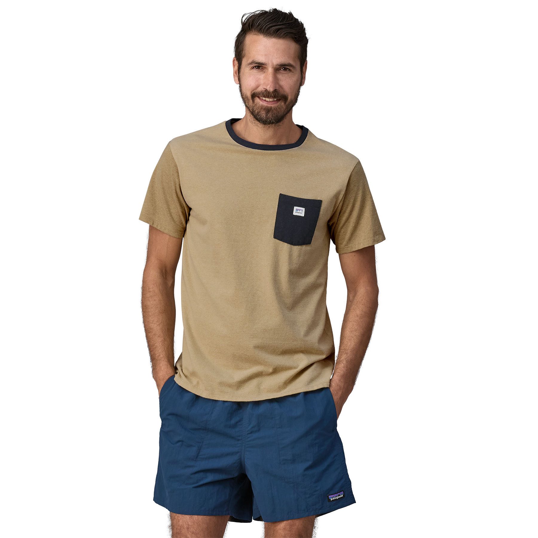 Patagonia T-Shirt Patagonia Unisex T-Shirt Shop Sticker Pocket Responsibili-Tee