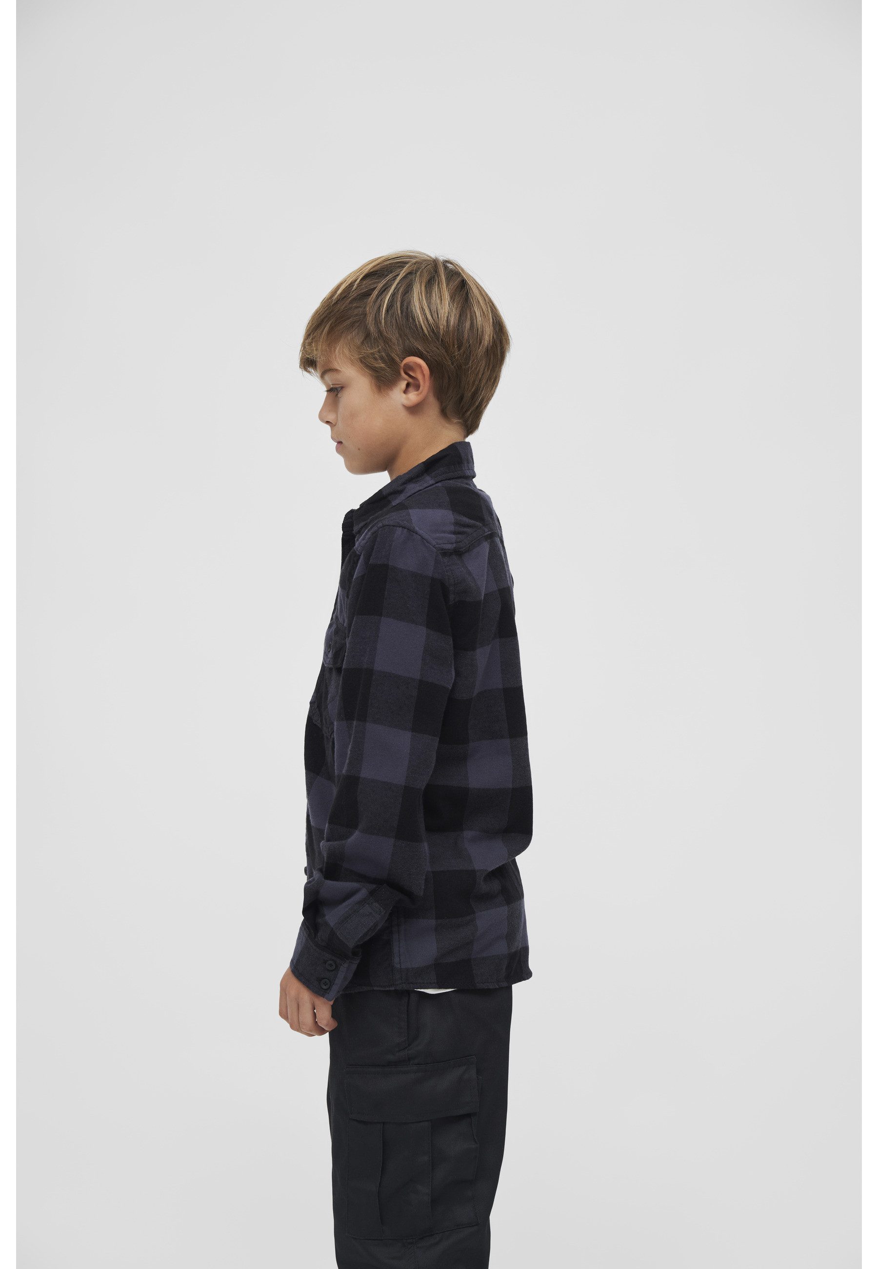 Brandit Langarmhemd Brandit Unisex Checkshirt Kids (1-tlg)
