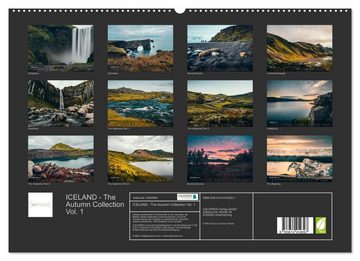 CALVENDO Wandkalender ICELAND - The Autumn Collection Vol. 1 (Premium, hochwertiger DIN A2 Wandkalender 2023, Kunstdruck in Hochglanz)