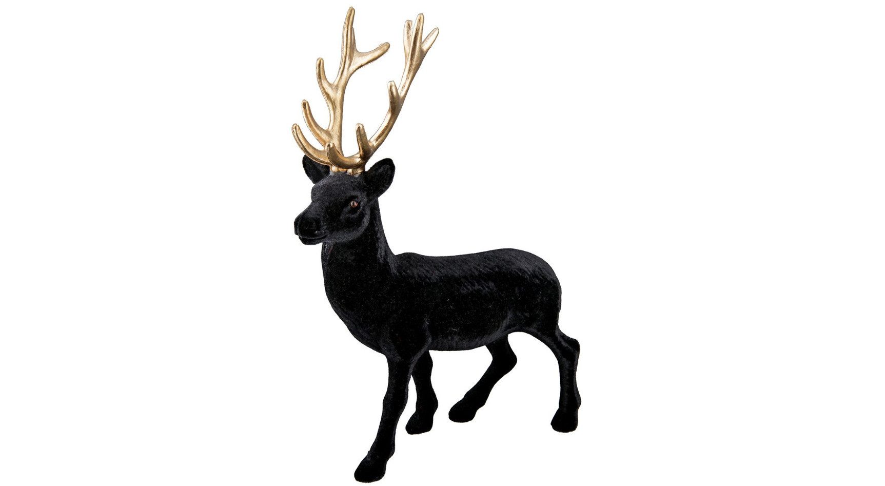 GILDE Weihnachtsfigur Harry Hirsch 2er-Set, 19cm schwarz