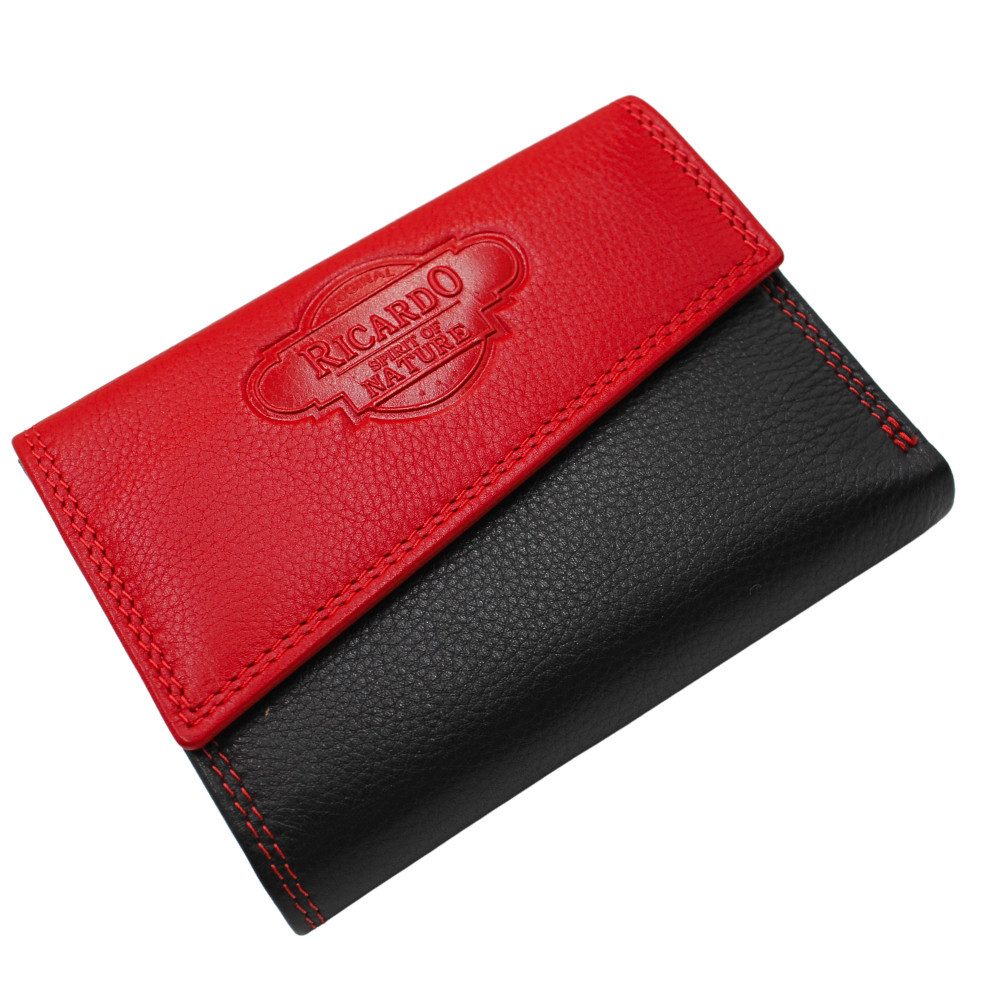 L&B Geldbörse Nappaleder Bi-Color Portemonnaie, mit RFID-Schutz >1251< Geldbeutel, feinstes Nappaleder