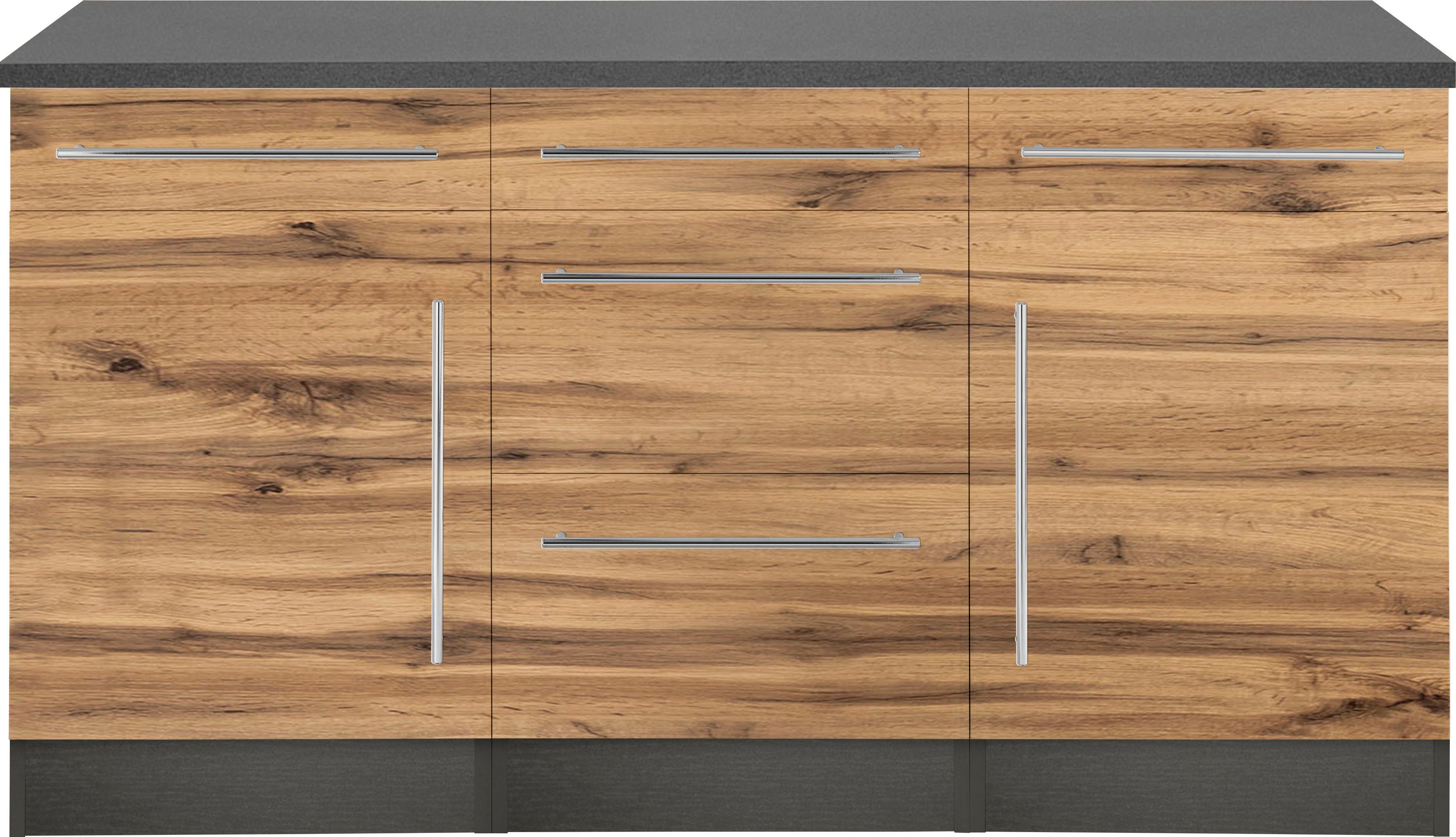 KOCHSTATION Unterschrank KS-Samos Breite 150 cm