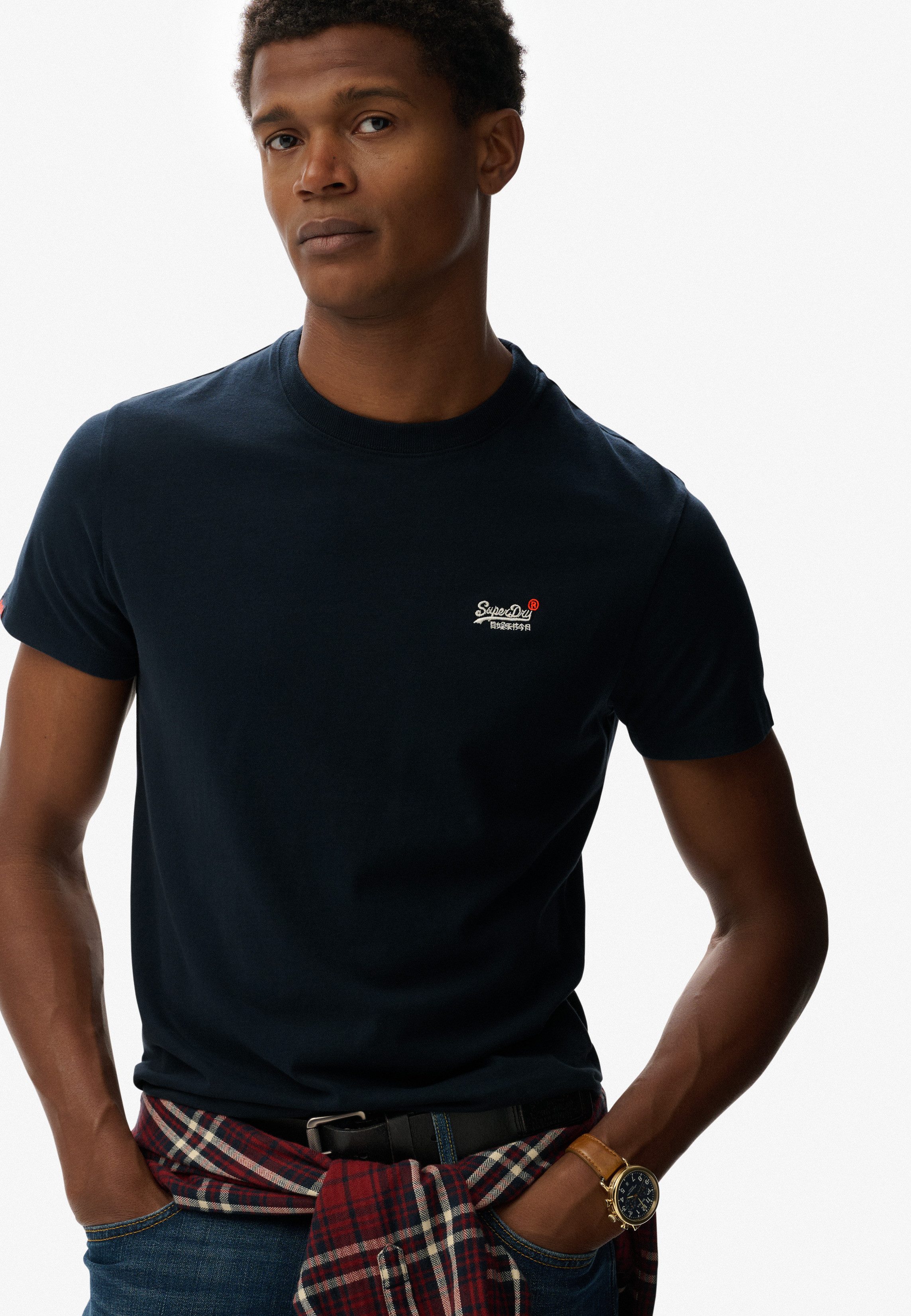 Superdry Rundhalsshirt ESSENTIAL CONTRAST EMB TEE