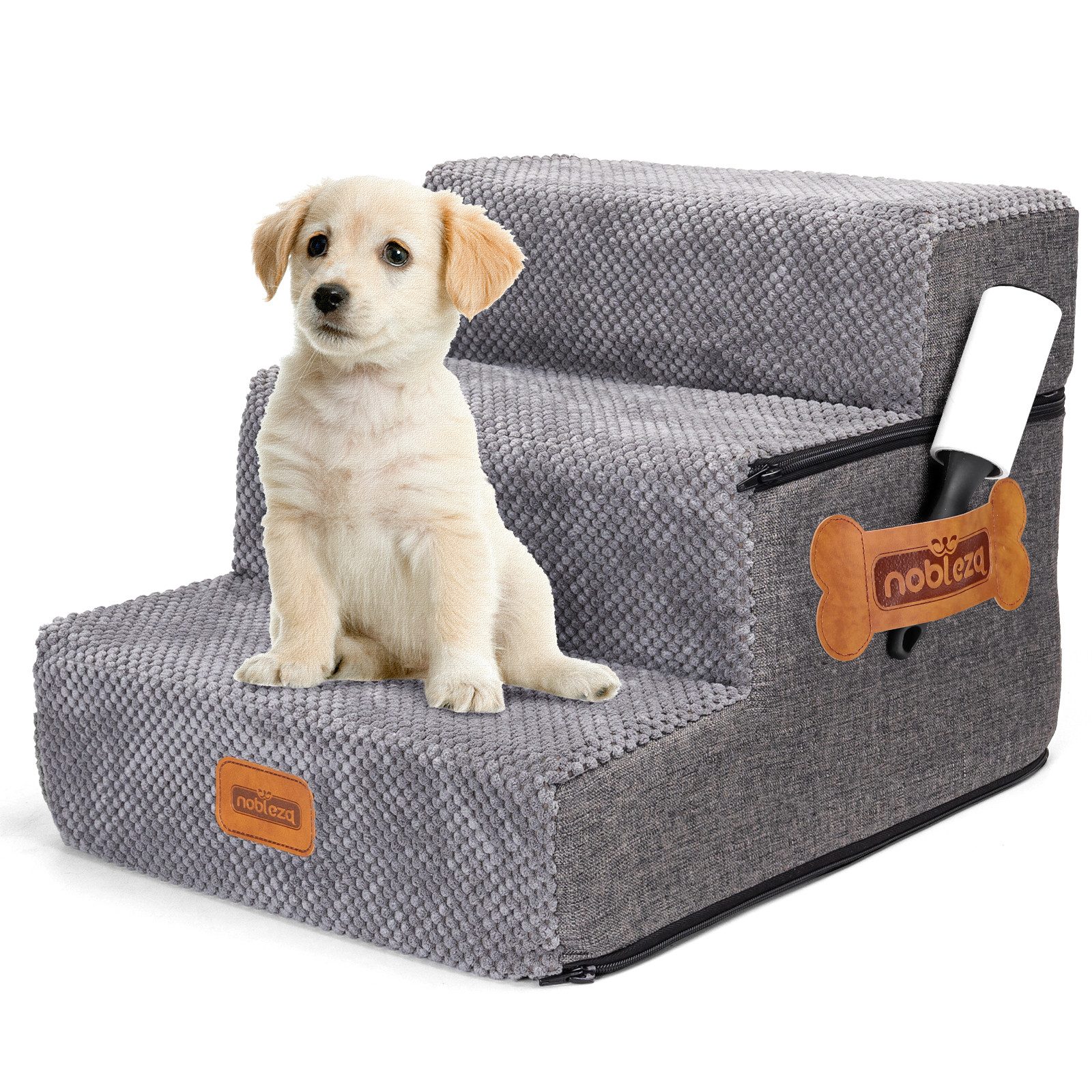 nobleza Hundematte Hundetreppe für Kleine Hunde und Haustiertreppe mit Fuss günstig online kaufen