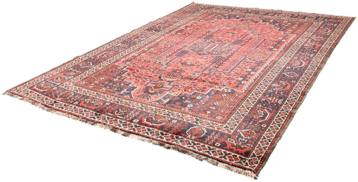 Wollteppich Shiraz Medaillon Rosso 295 x 218 cm, morgenland, rechteckig, Höhe: 10 mm, Unikat mit Zertifikat | Kurzflor-Teppiche