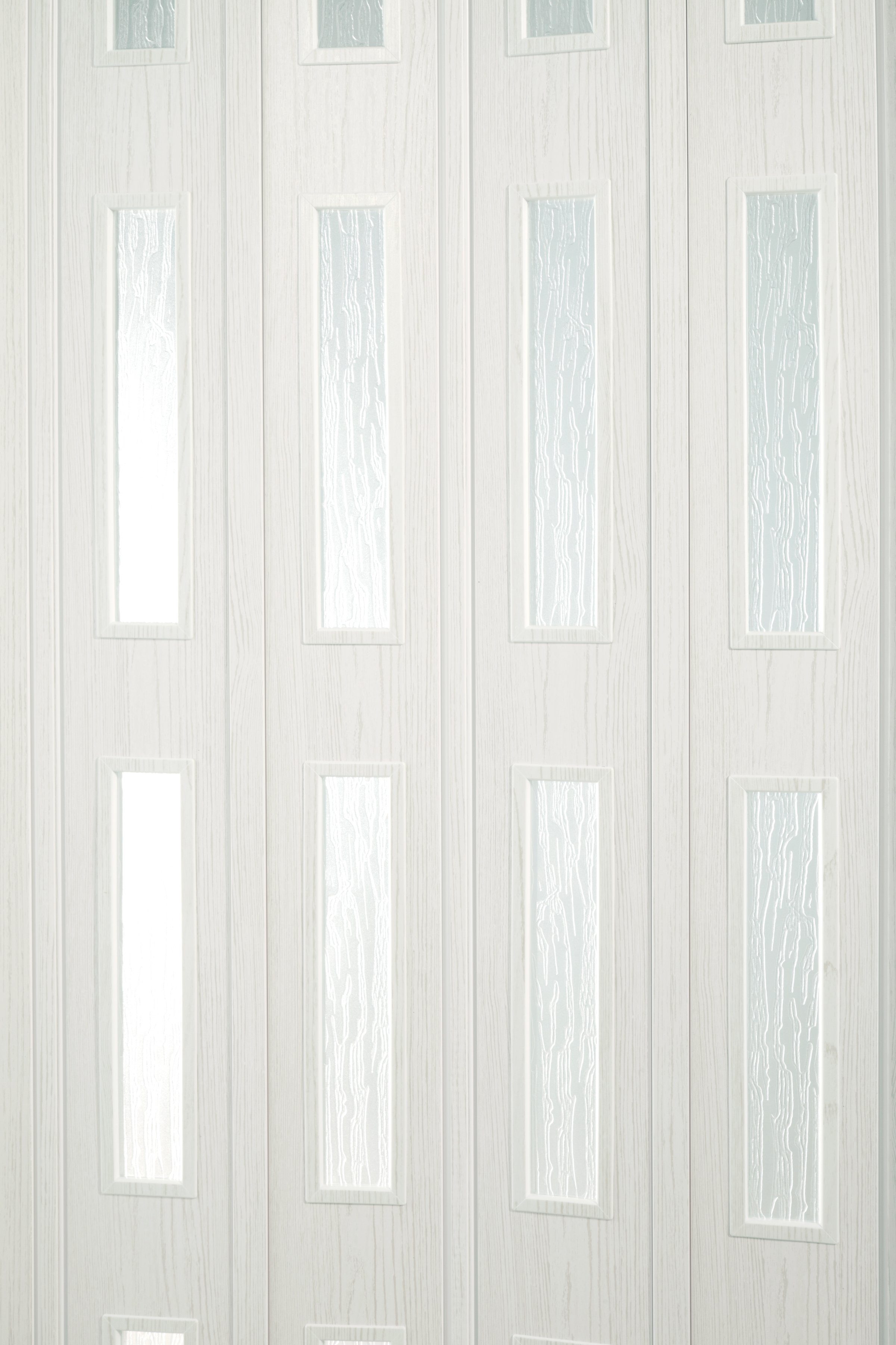 Forte Falttür m. cm Luciana, Fenster, 202 eiche x 88,5 Festmaß 4 weiß