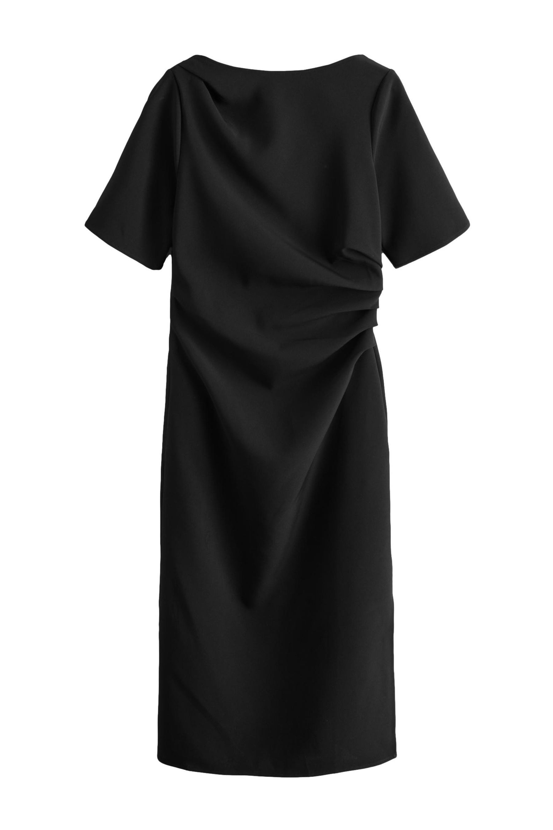 Next Midikleid Kurzärmeliges Midikleid mit Rüschen (1-tlg) günstig online kaufen