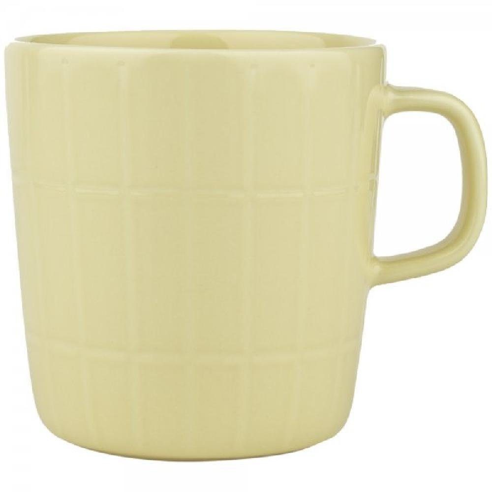 Marimekko Tasse Henkelbecher Oiva Tiiliskivi Butter Yellow (Groß)