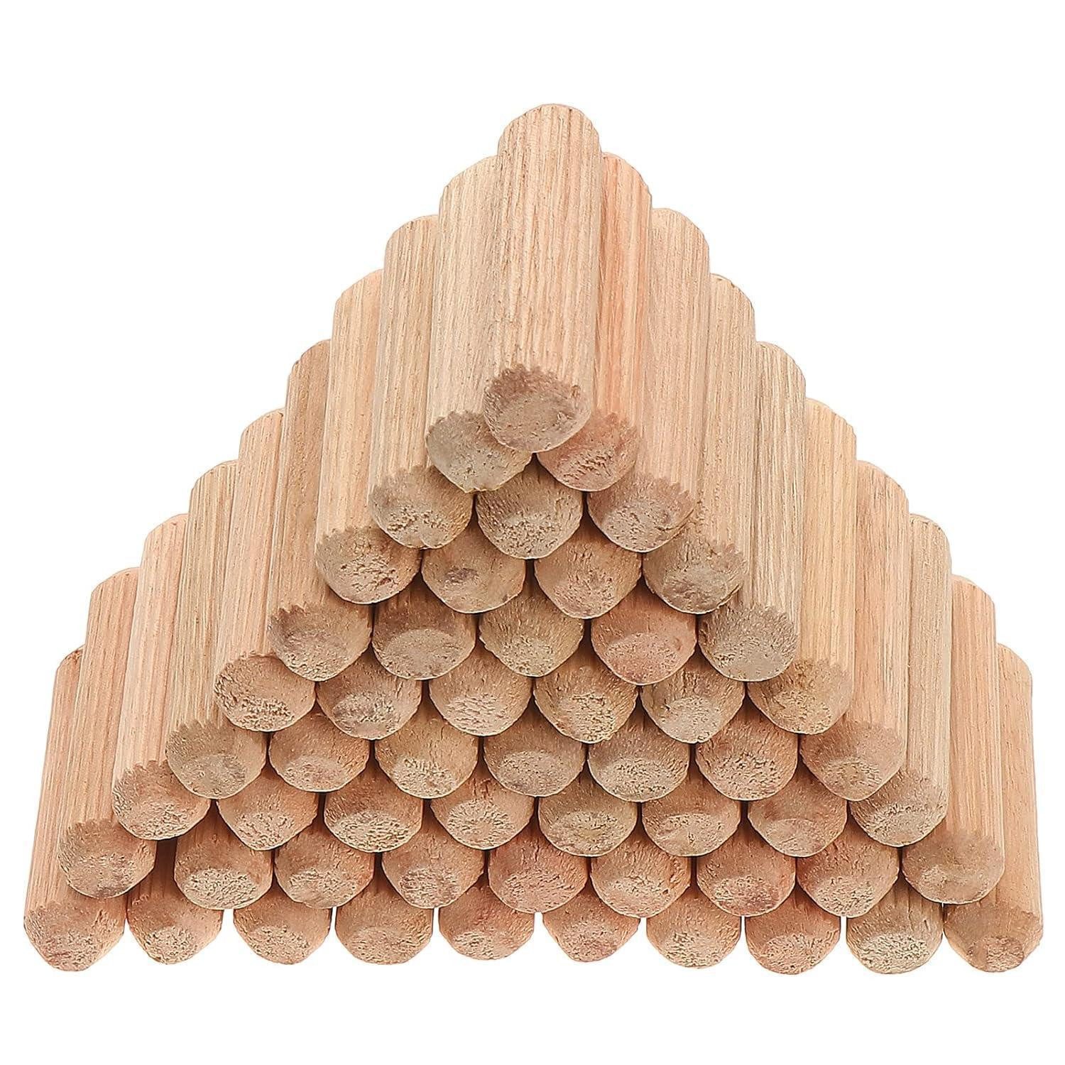 LuxusKollektion Dübel-Set Holzdübel Riffeldübel Buche Möbel Tischler DIY Set 400 Stück 10x40mm
