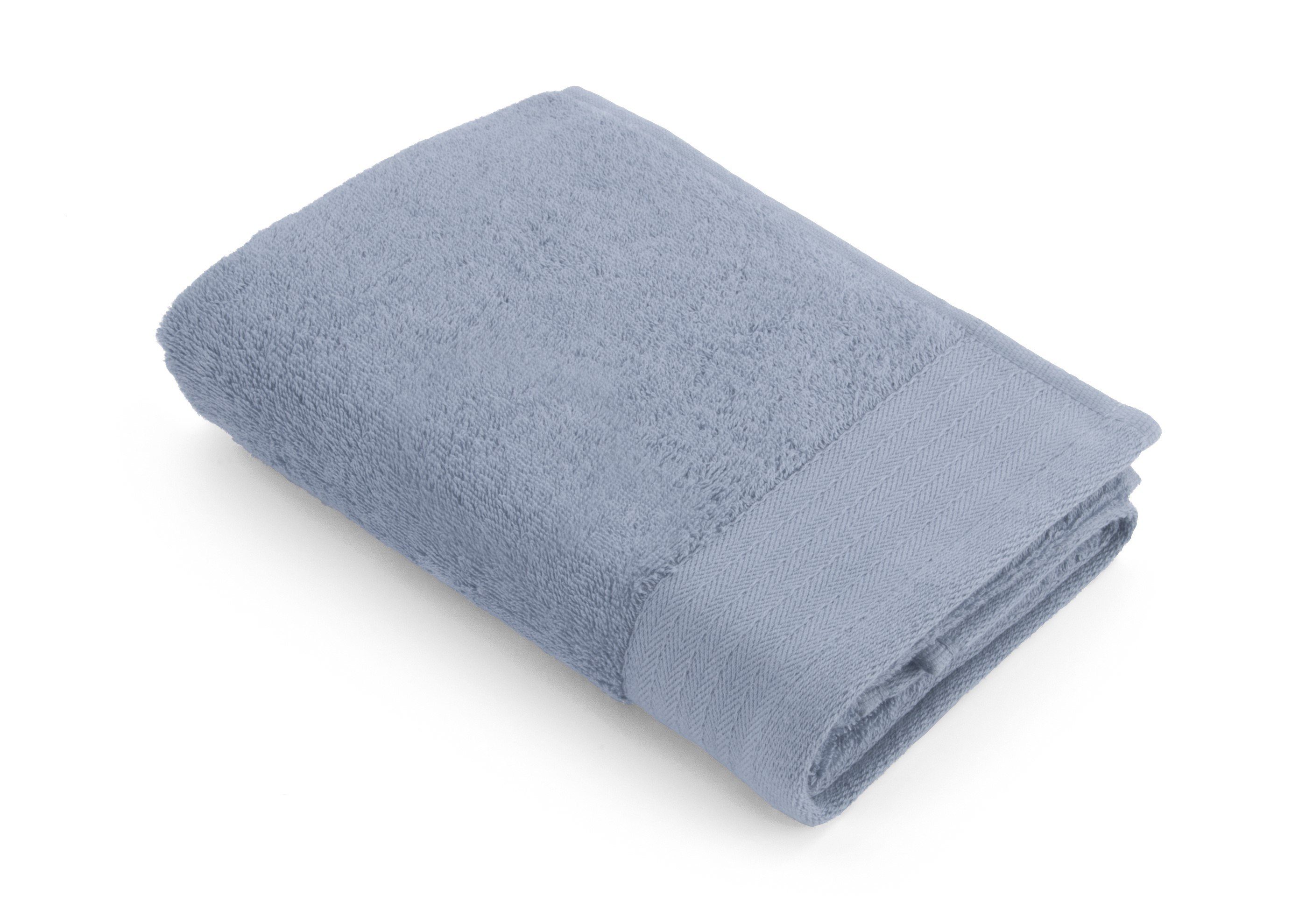 Walra Handtuch Badetuch Cotton Blau - Soft (1-St) 50x100 Baumwolle cm