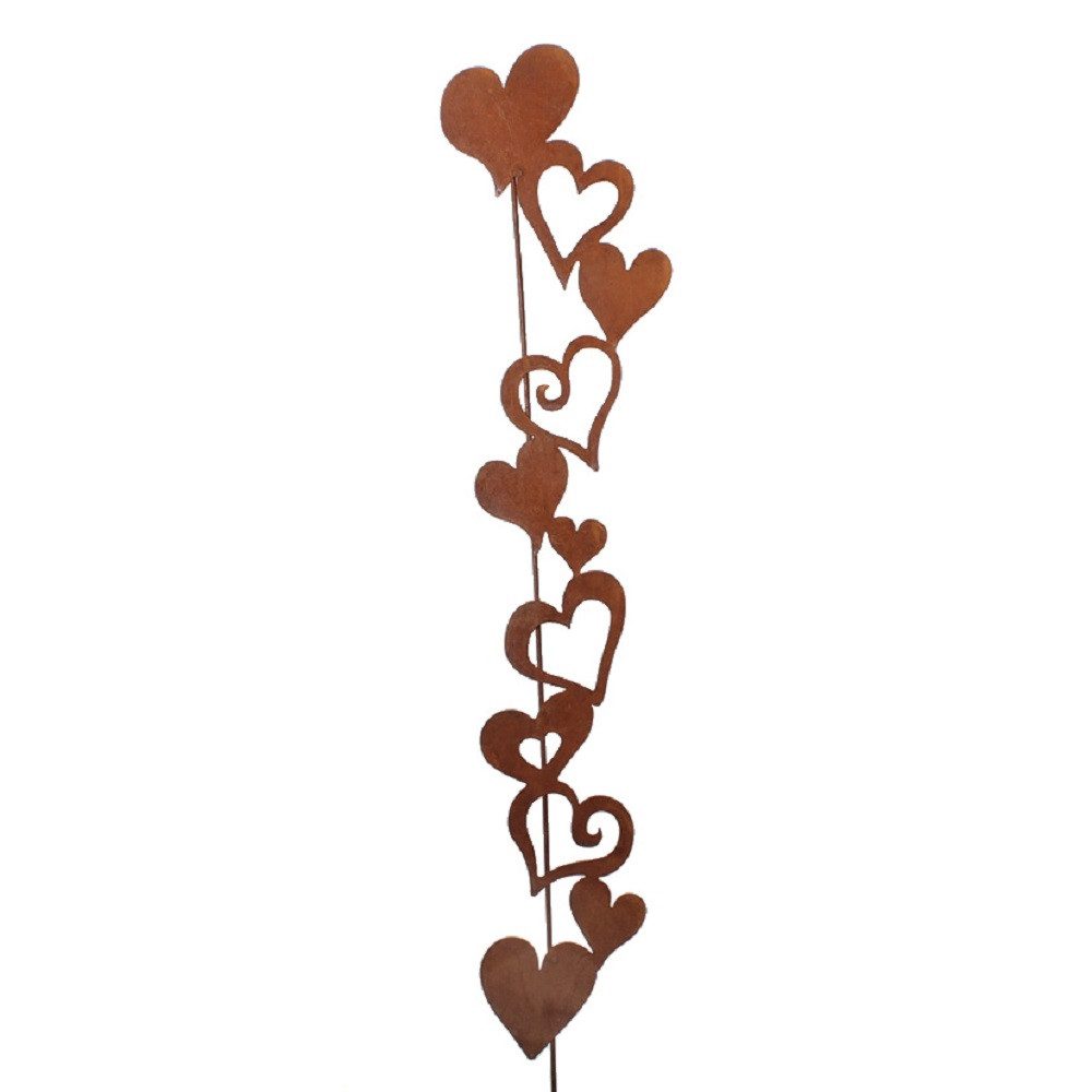 Dragimex Gartenstecker Metall Stecker. HERZRANKE. Rost günstig online kaufen