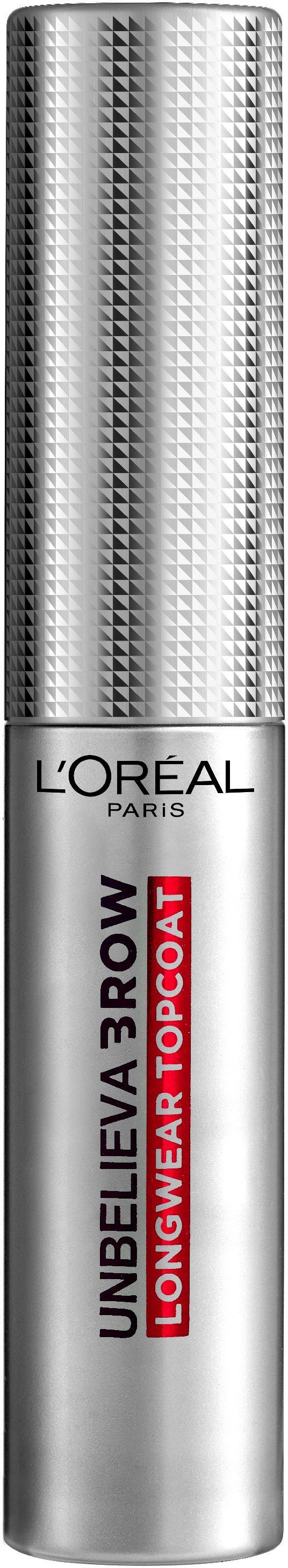 L'ORÉAL PARIS Augenbrauen-Kosmetika Unbelieva’Brow langanhaltend, mit präziser Mascara-Bürste, Longwear Augen-Make-Up Topcoat