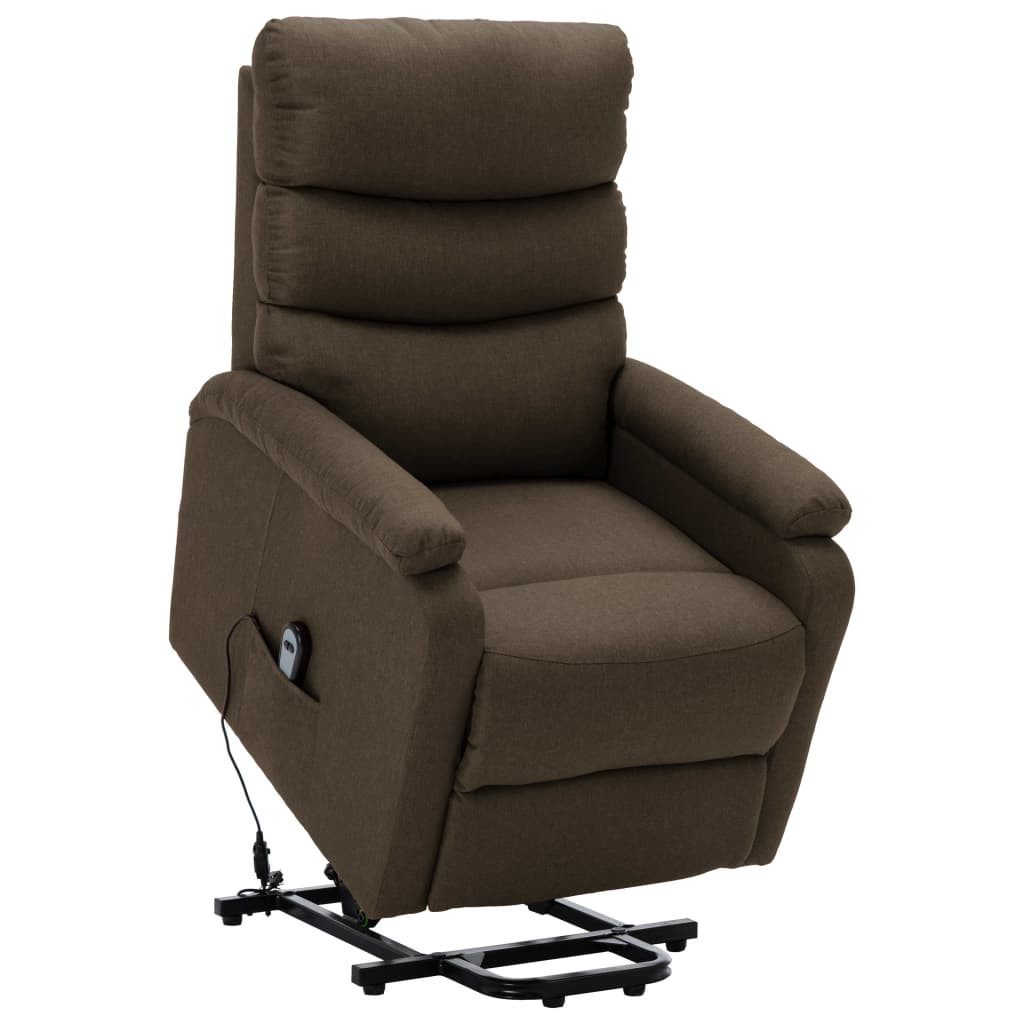 vidaXL Sessel Aufstehsessel Braun Stoff (1-St) günstig online kaufen