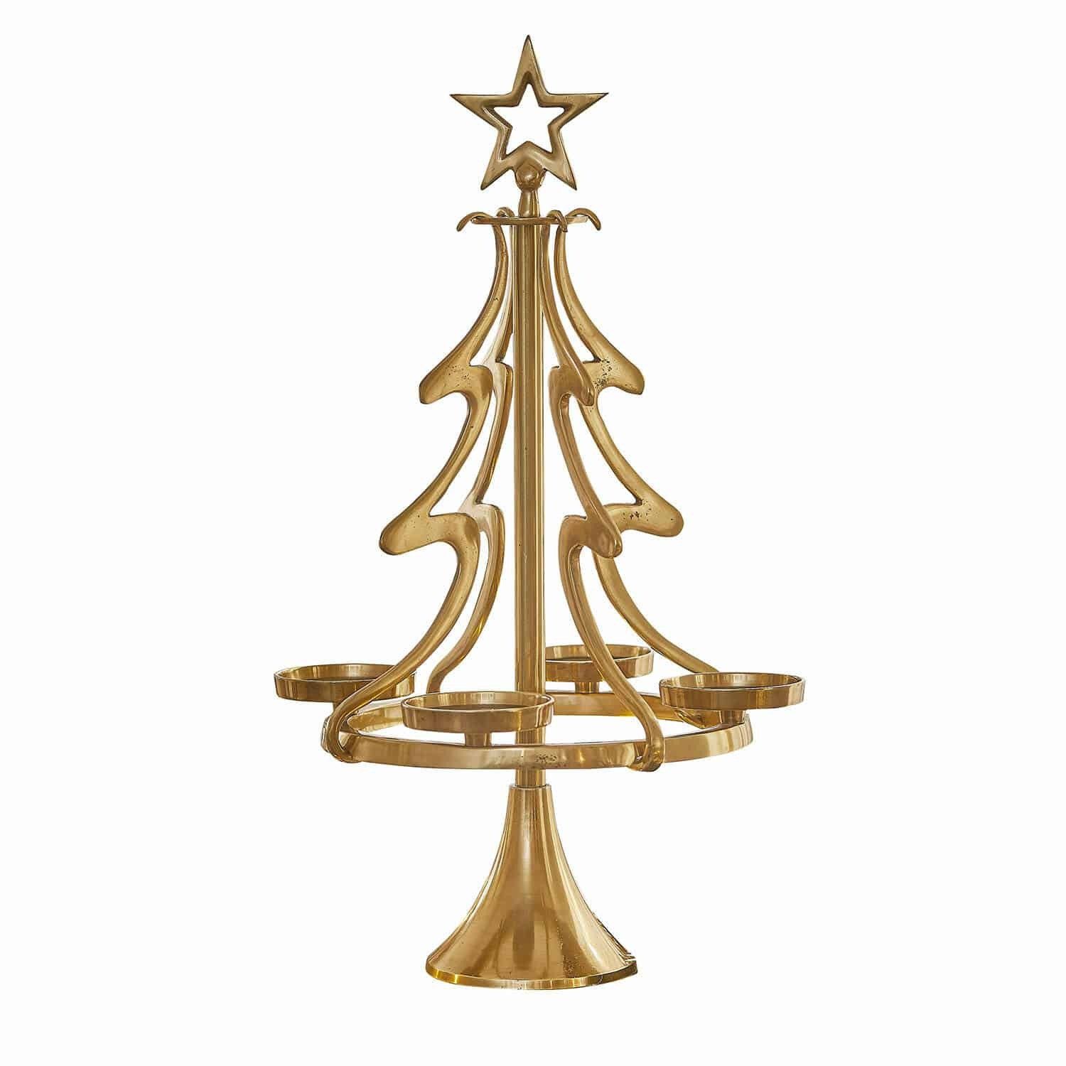 Mirabeau Adventskranz Adventskranzständer Gaetana gold