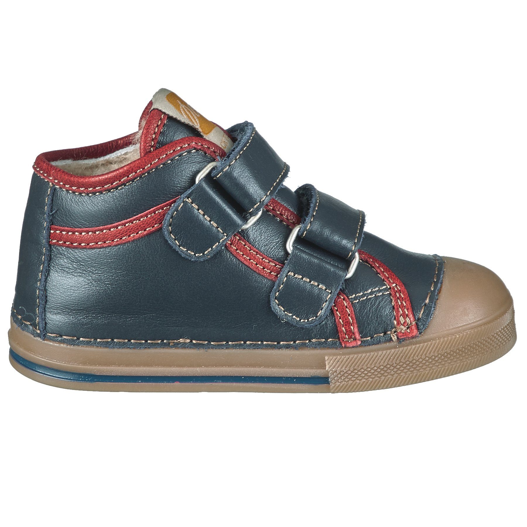 Ocra Ocra 629 Schuhe Winter Lauflernschuhe pflanz. geg. Leder Lammfell Blau Lauflernschuh