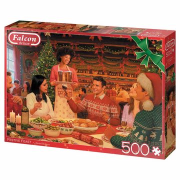 Jumbo Spiele Puzzle Falcon Festive Feast 500 Teile, 500 Puzzleteile