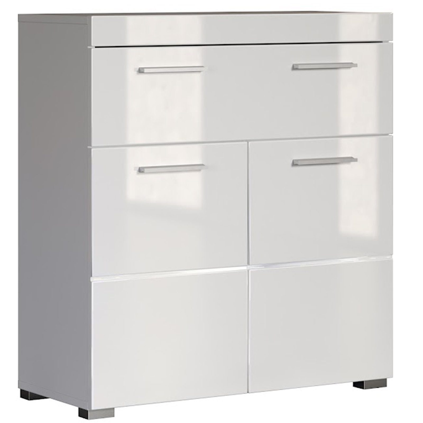 trendteam Badkommode Amanda, Badezimmerschrank Standschrank Badschrank Kommode
