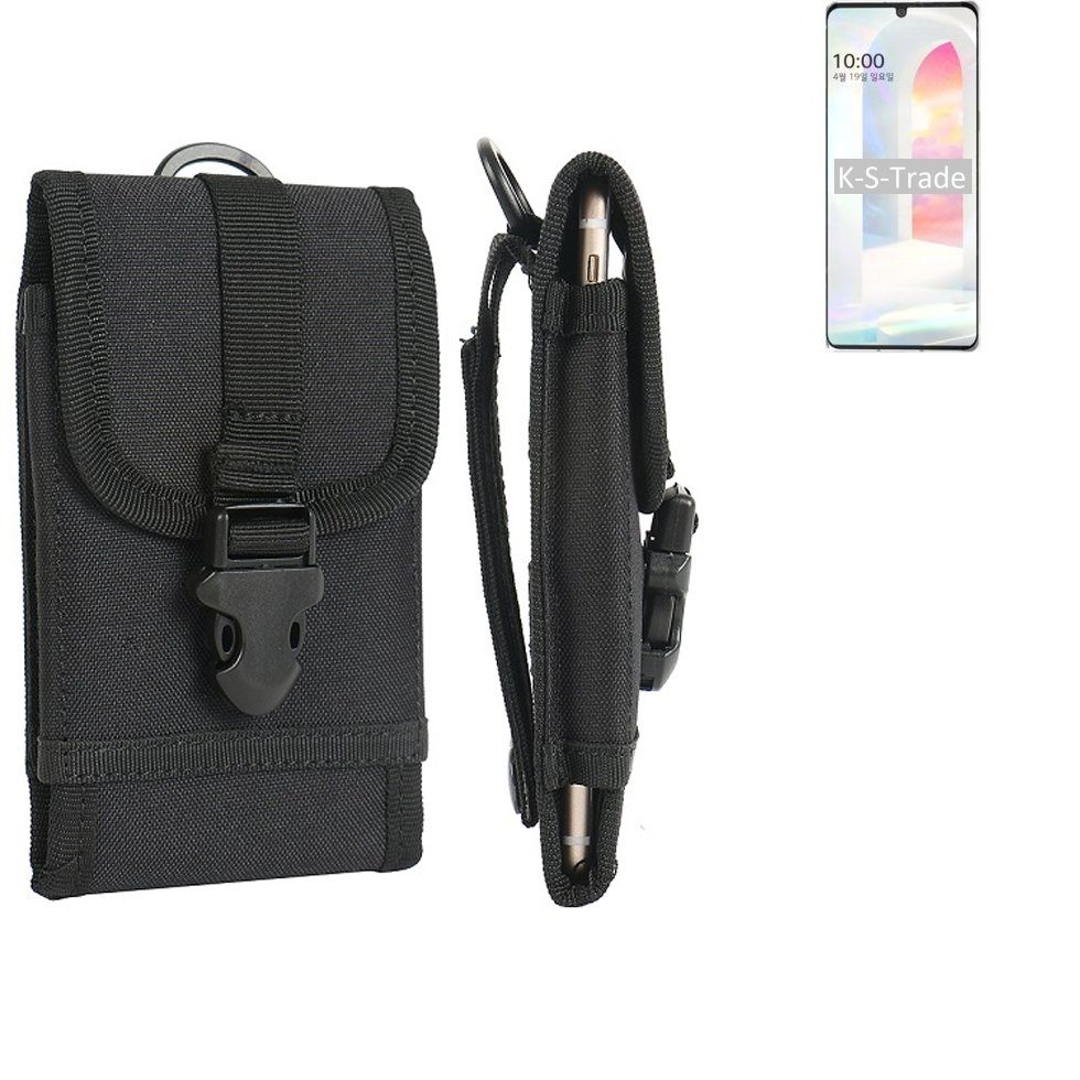 K-S-Trade Handyhülle für LG Electronics Velvet, Holster Handy Hülle Holster Handytasche Gürtel Tasche Schutz