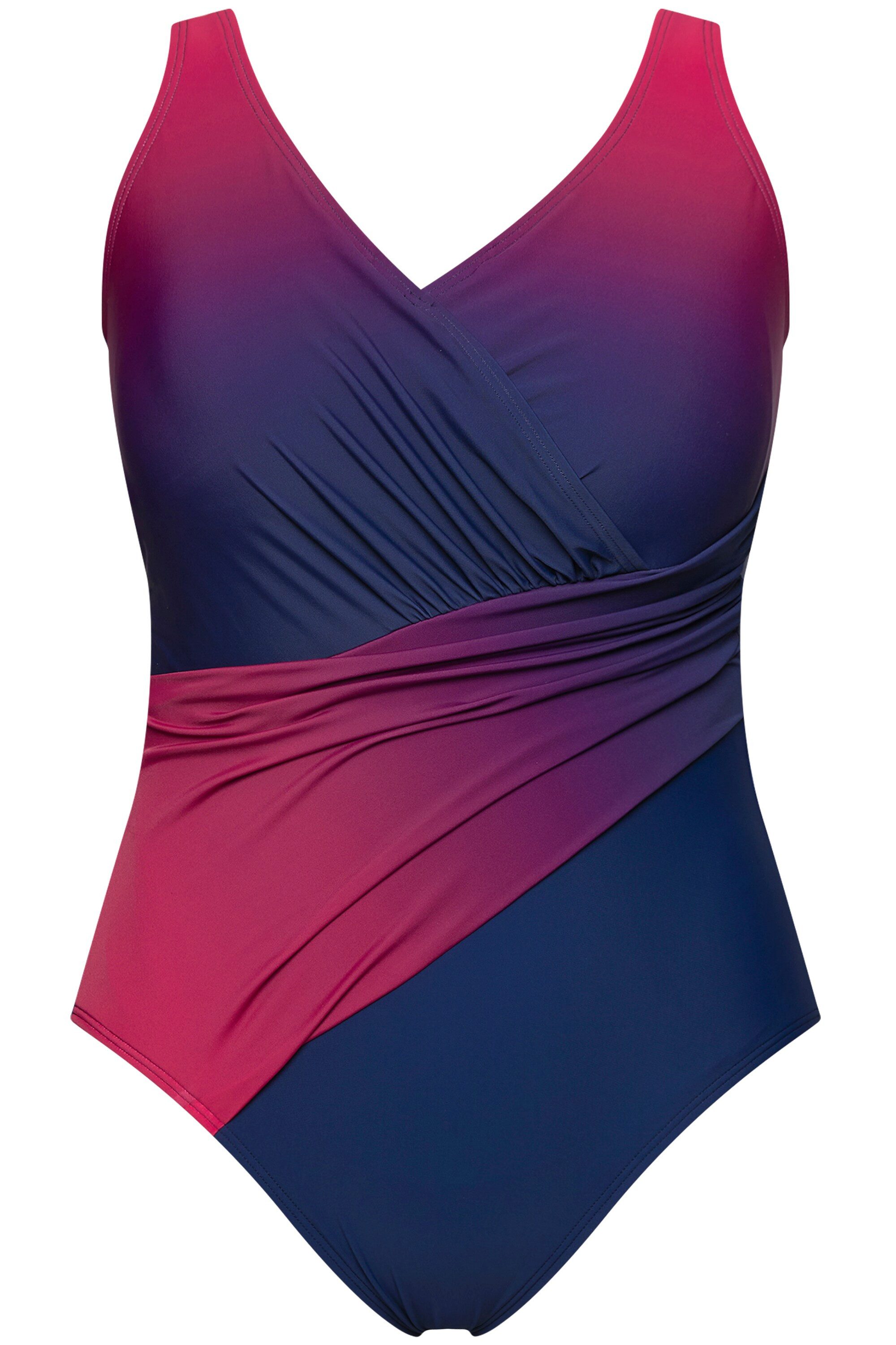 Ulla Popken Badeanzug Badeanzug Farbverlauf Softcups günstig online kaufen