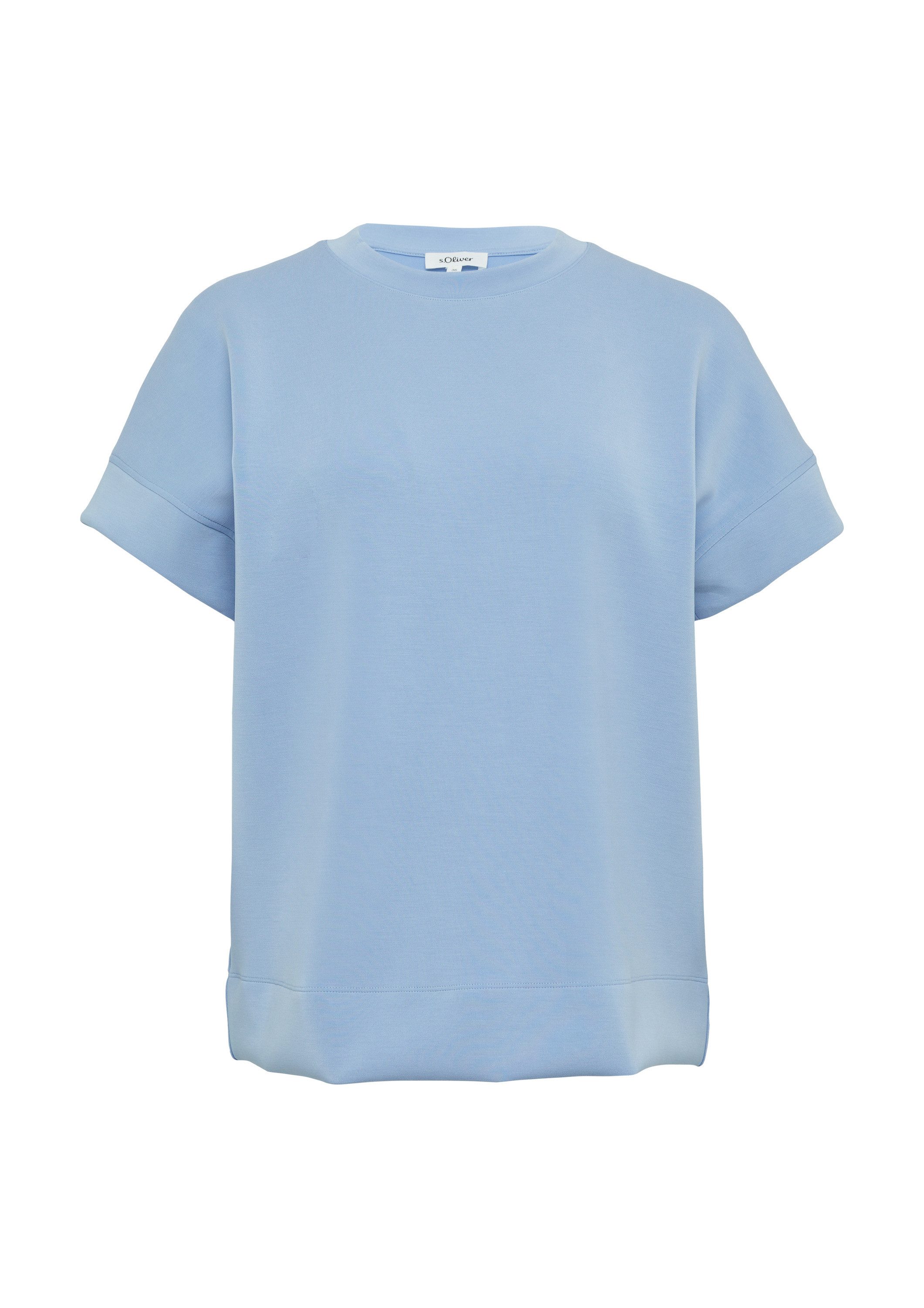 s.Oliver Sweatshirt Sweatshirt Scuba-Shirt im Relaxed günstig online kaufen