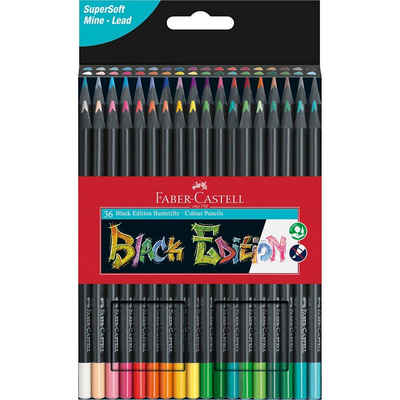 Faber-Castell Buntstift 36 Buntstifte BLACK EDITION farbsortiert