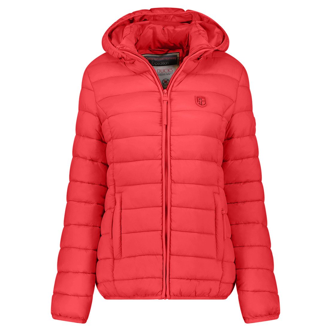 Geographical Norway Steppjacke Hochwertige Outdoorjacke Übergangsjacke Leicht mit Kapuze